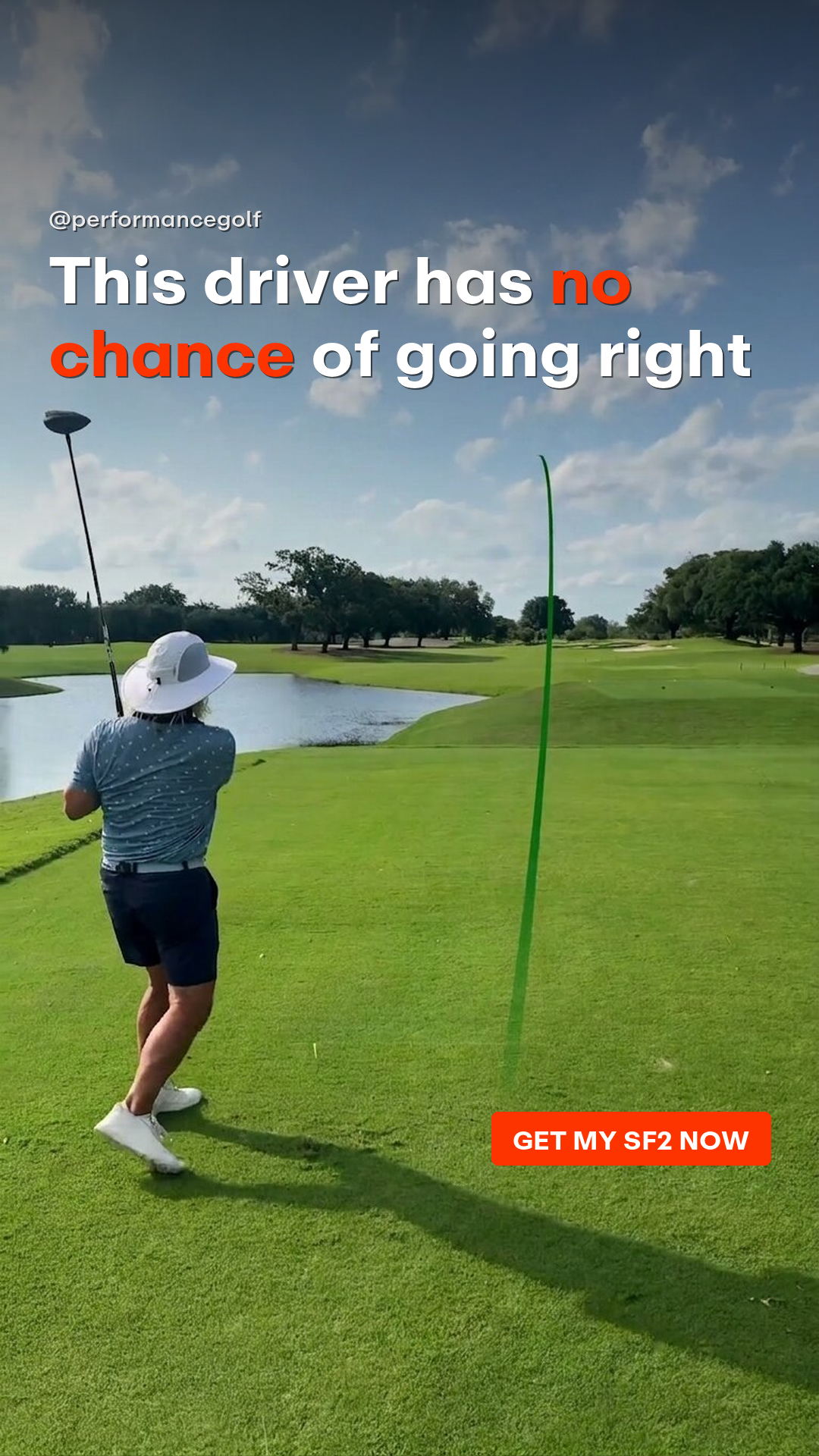 Performance Golf Facebook ad