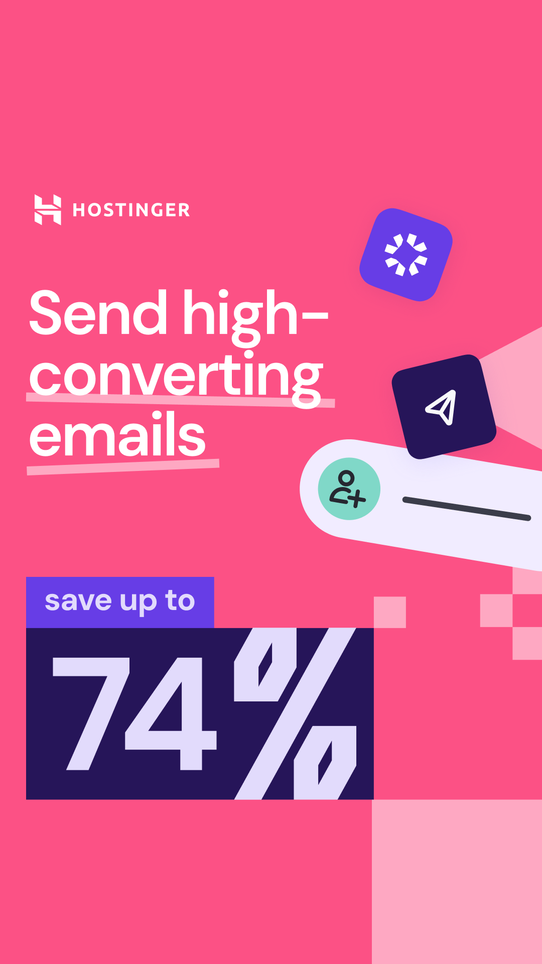 Hostinger Facebook ad from Feb 13, 2026
