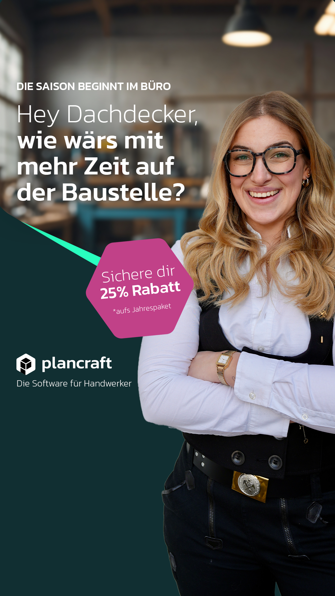 Plancraft - Einfache Handwerkersoftware Facebook ad