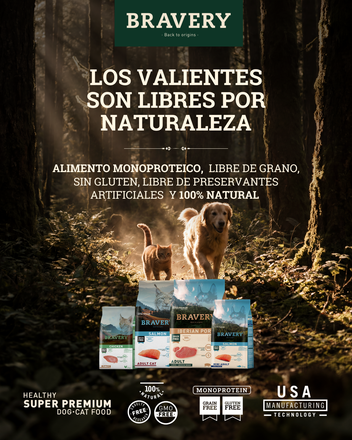 Bravery Colombia Facebook ad: Nuevo Alimento Healthy Super Premium.