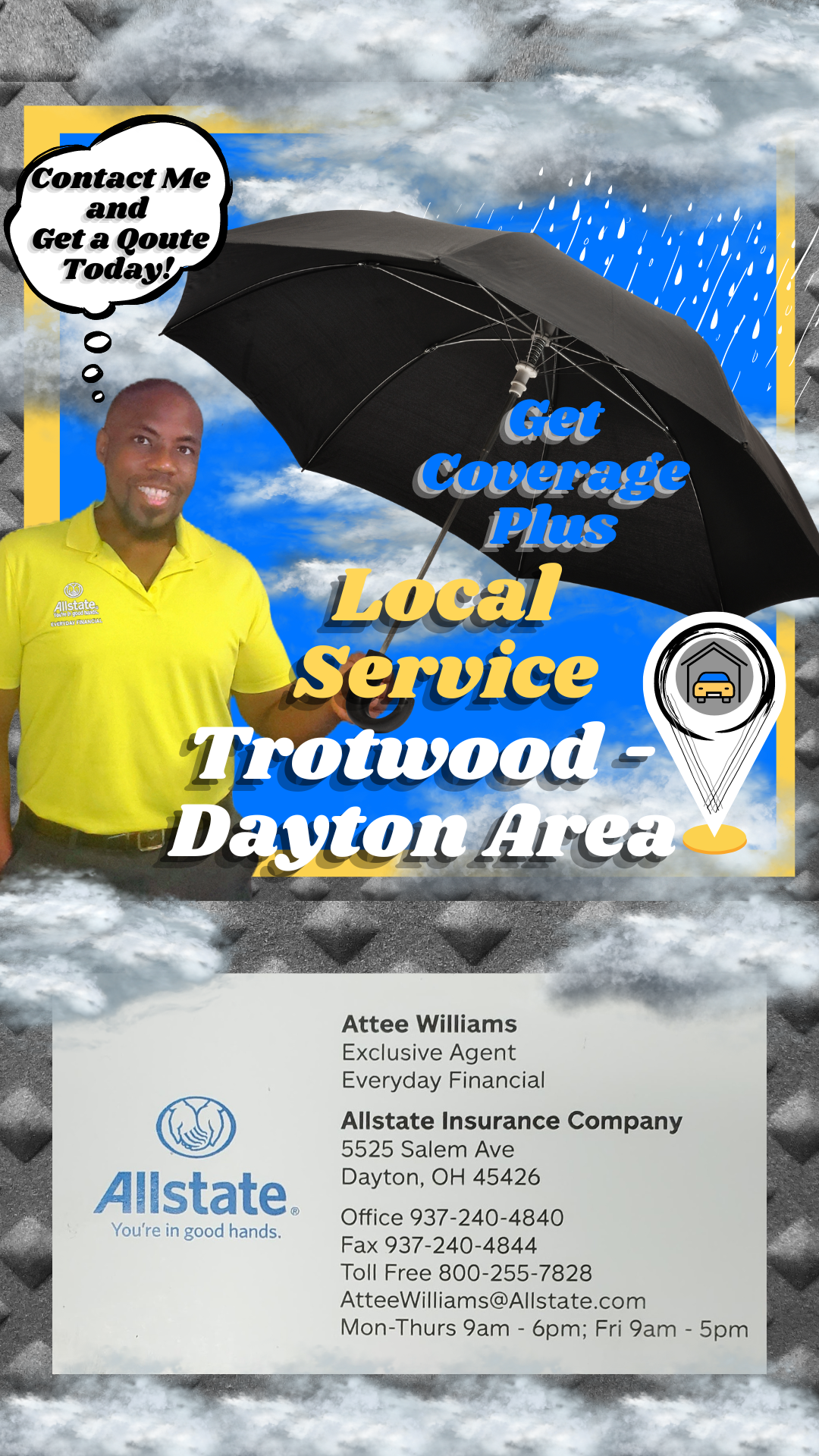 Attee Williams: Allstate Insurance Facebook ad from Apr 9, 2024