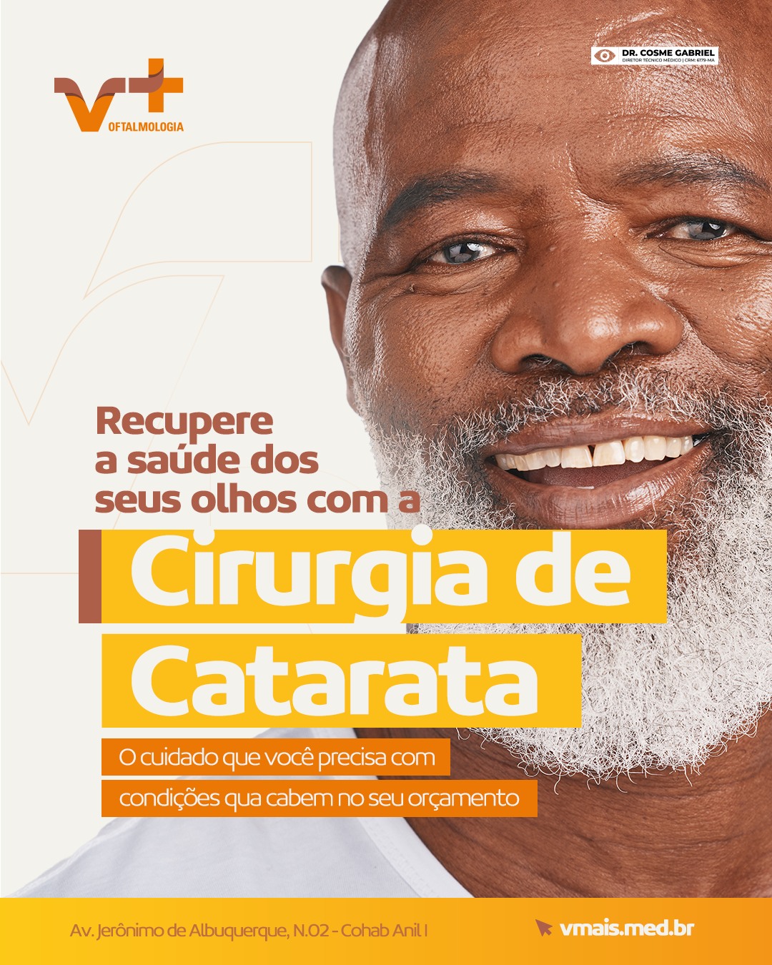 V+ Oftalmologia Facebook ad: A catarata é uma das principais causas de…