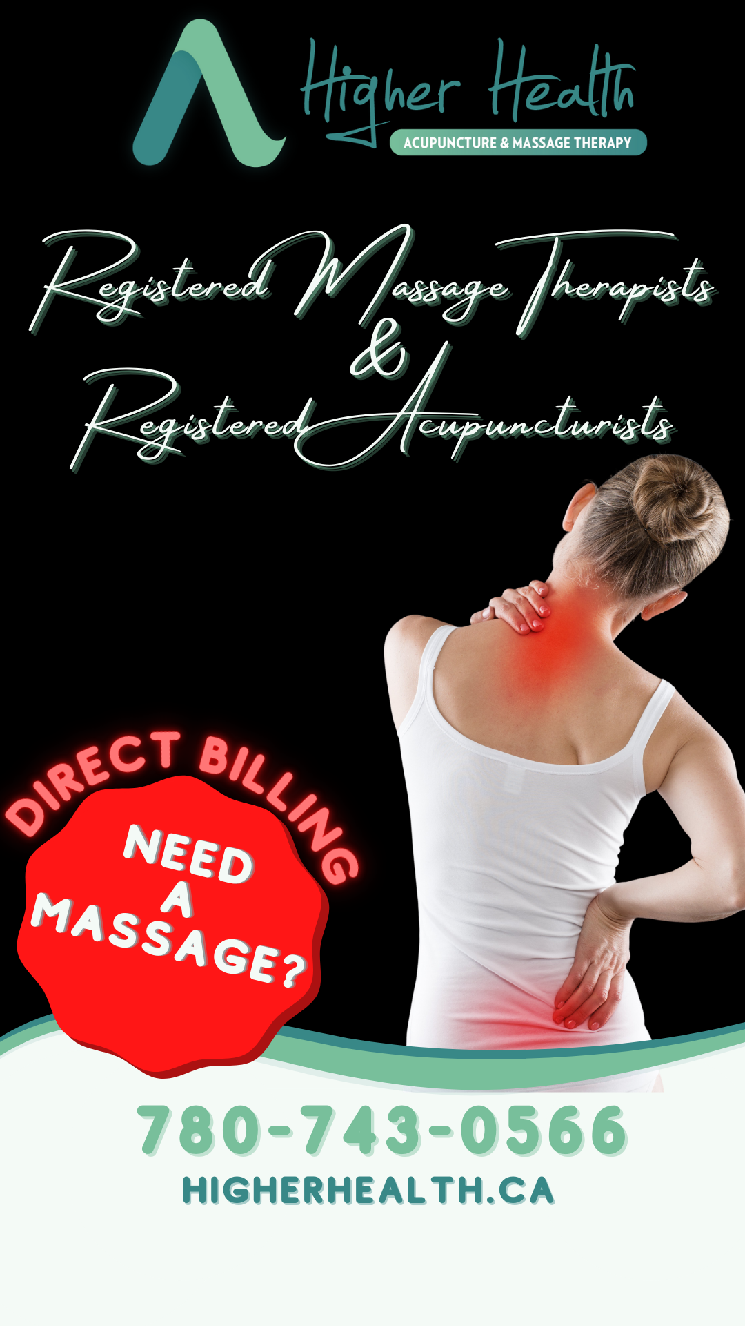 Higher Health Acupuncture & Massage Therapy Clinic Facebook ad