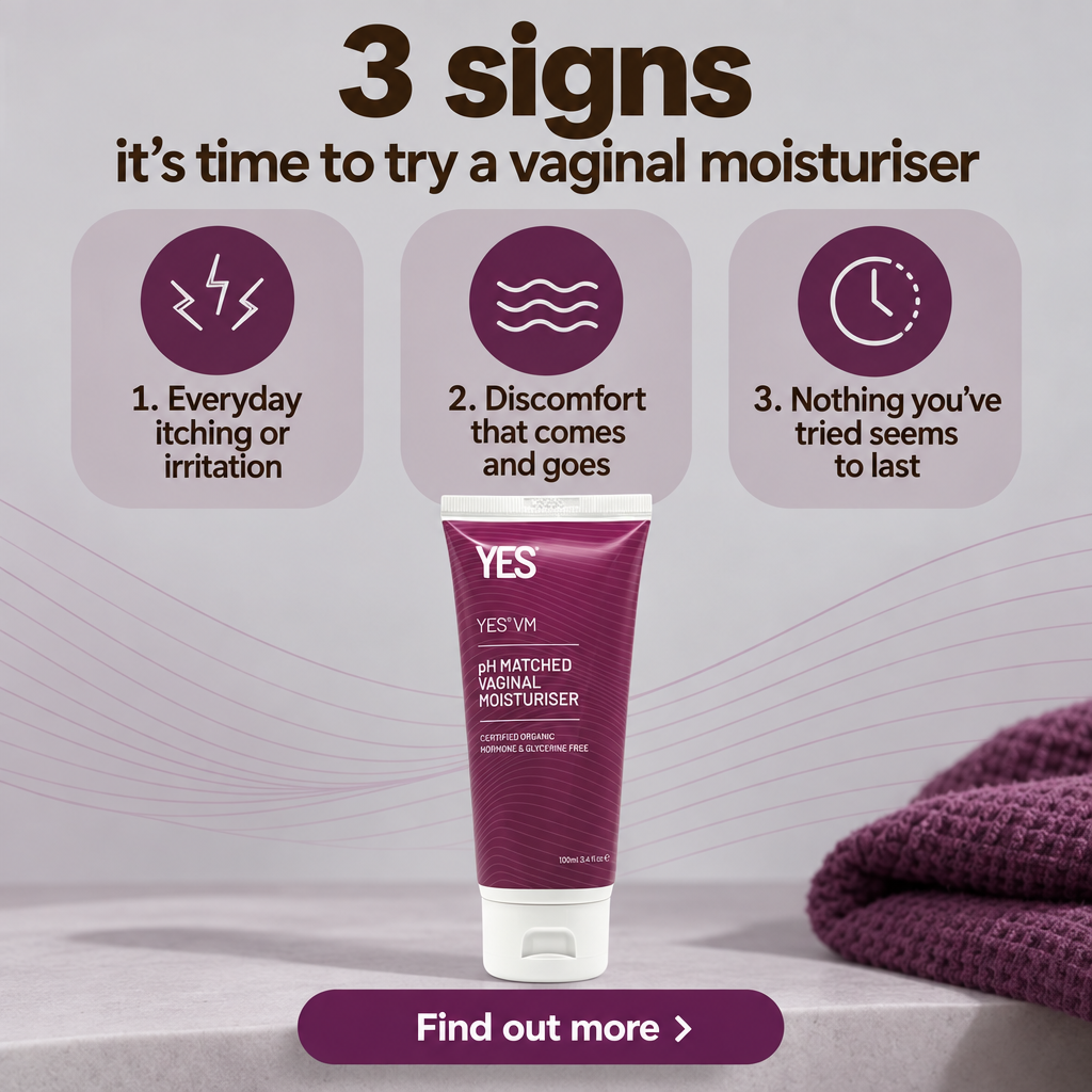 YES - The Organic Intimacy Company Facebook ad: Common doesn't mean you have to put up with it.