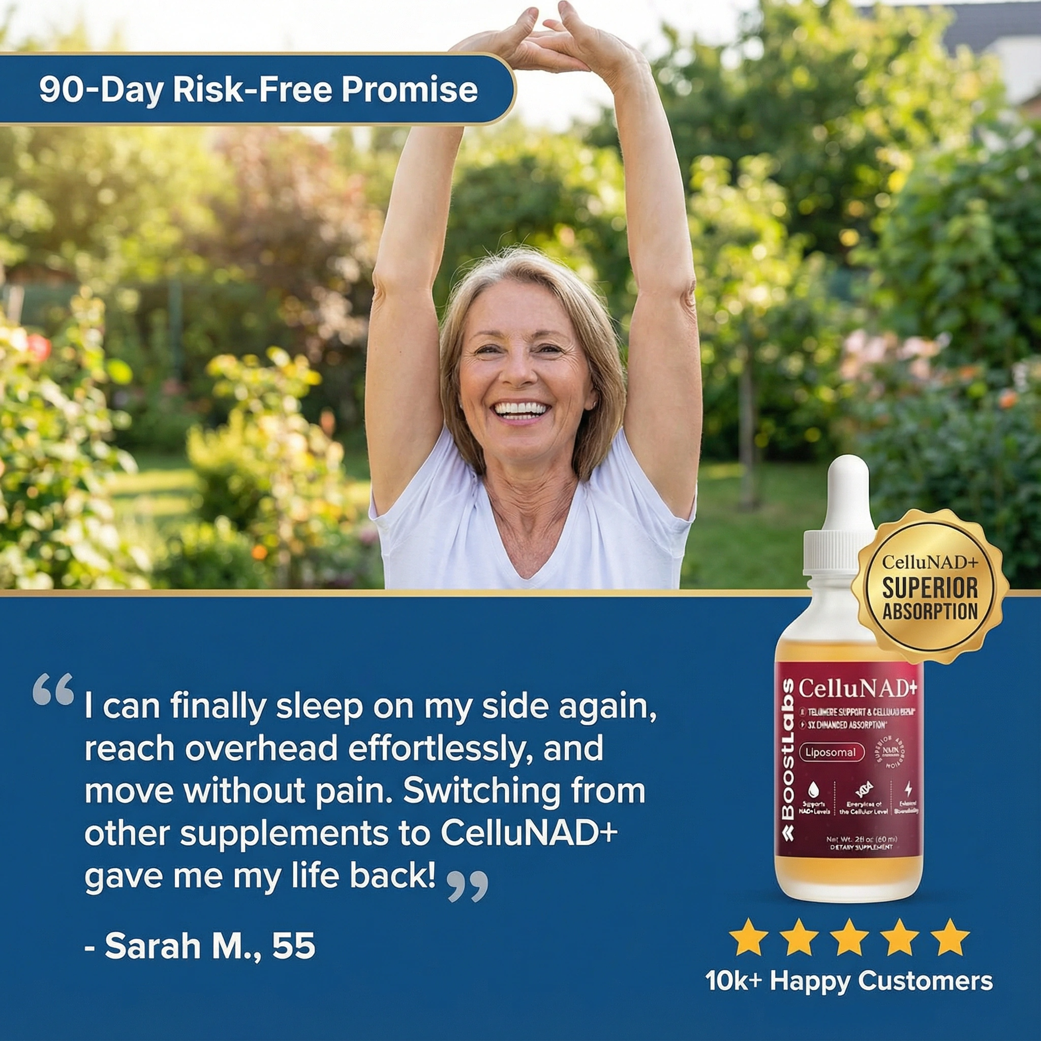 Sarah Mitchell Menopause Joint Expert Facebook ad