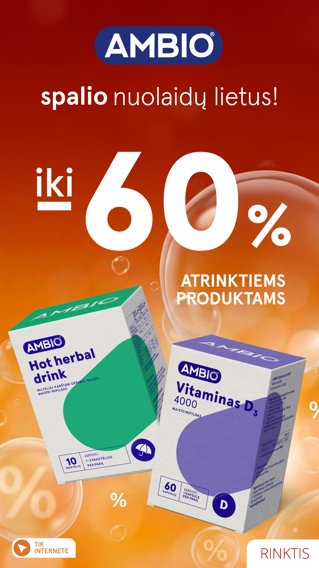 Gintarinė Vaistinė Facebook ad: Geresnei tavo versijai. Tik vaistinėse