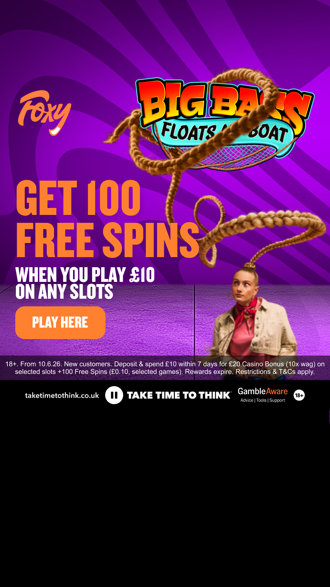 Foxy Bingo Facebook ad from Aug 5, 2026