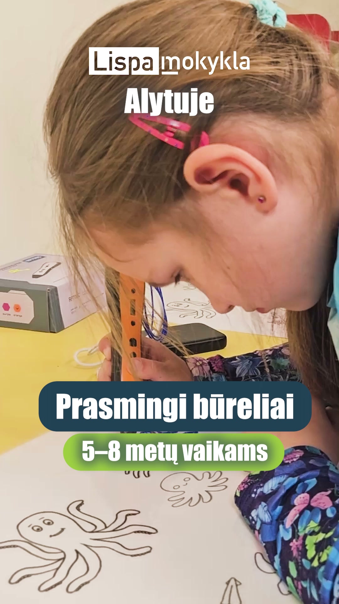 Hexomeda Facebook ad: Prasmingi LISPA būreliai vaikams