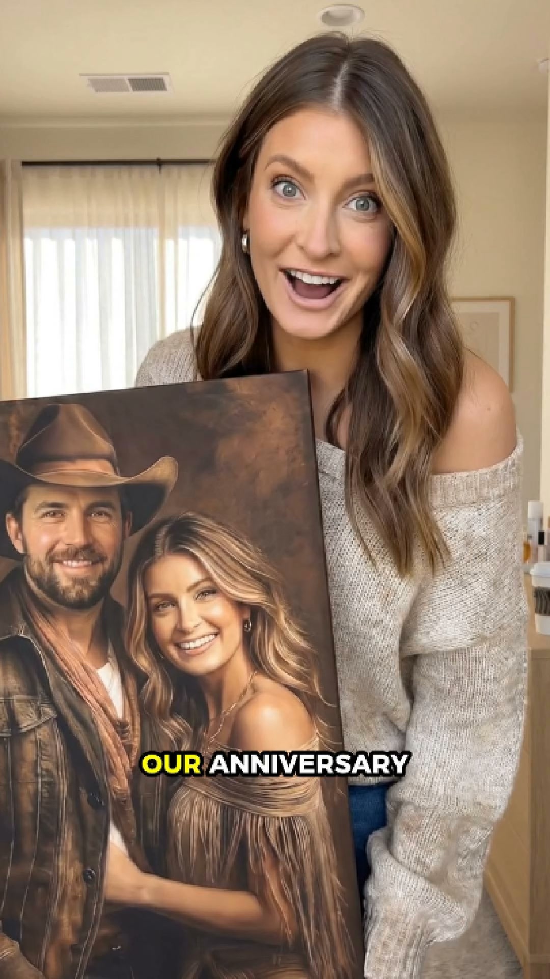 PortraitGift.Com Facebook ad: The Anniversary Gift He Won’t Expect