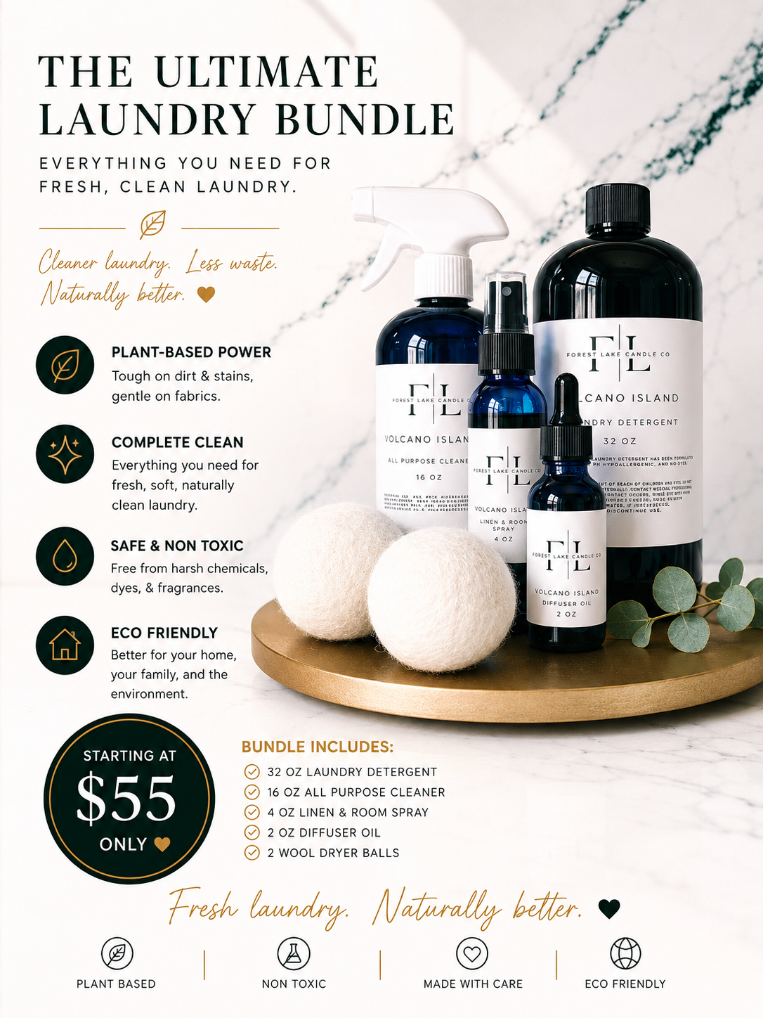 Forest Lake Candle Company Facebook ad: Welcome to Forest Lake Candle Company