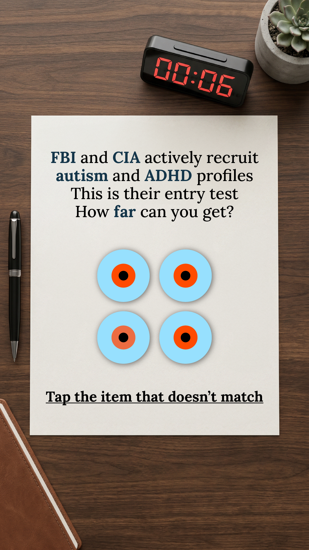 Brain Health Check Facebook ad