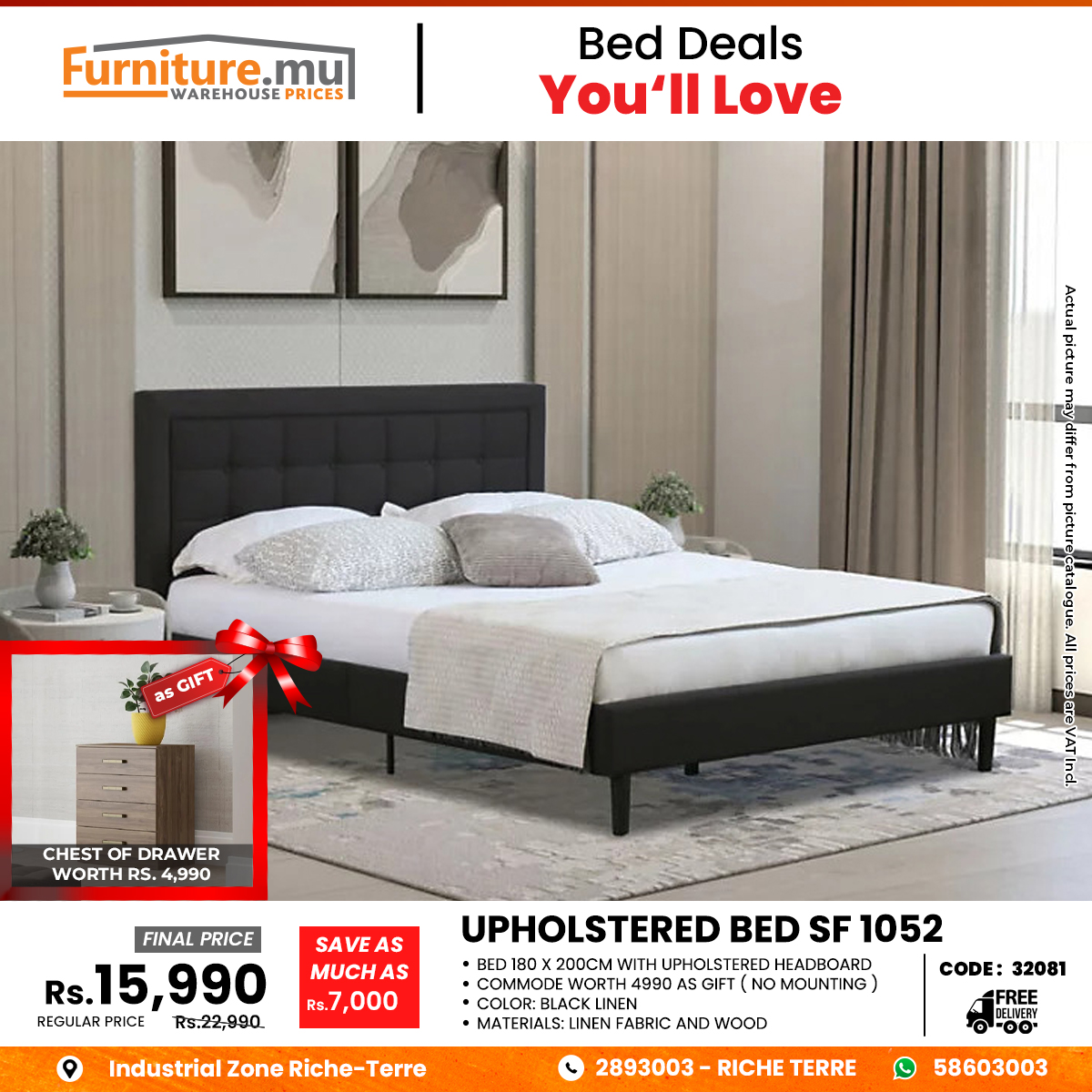 Furniture.mu Facebook ad