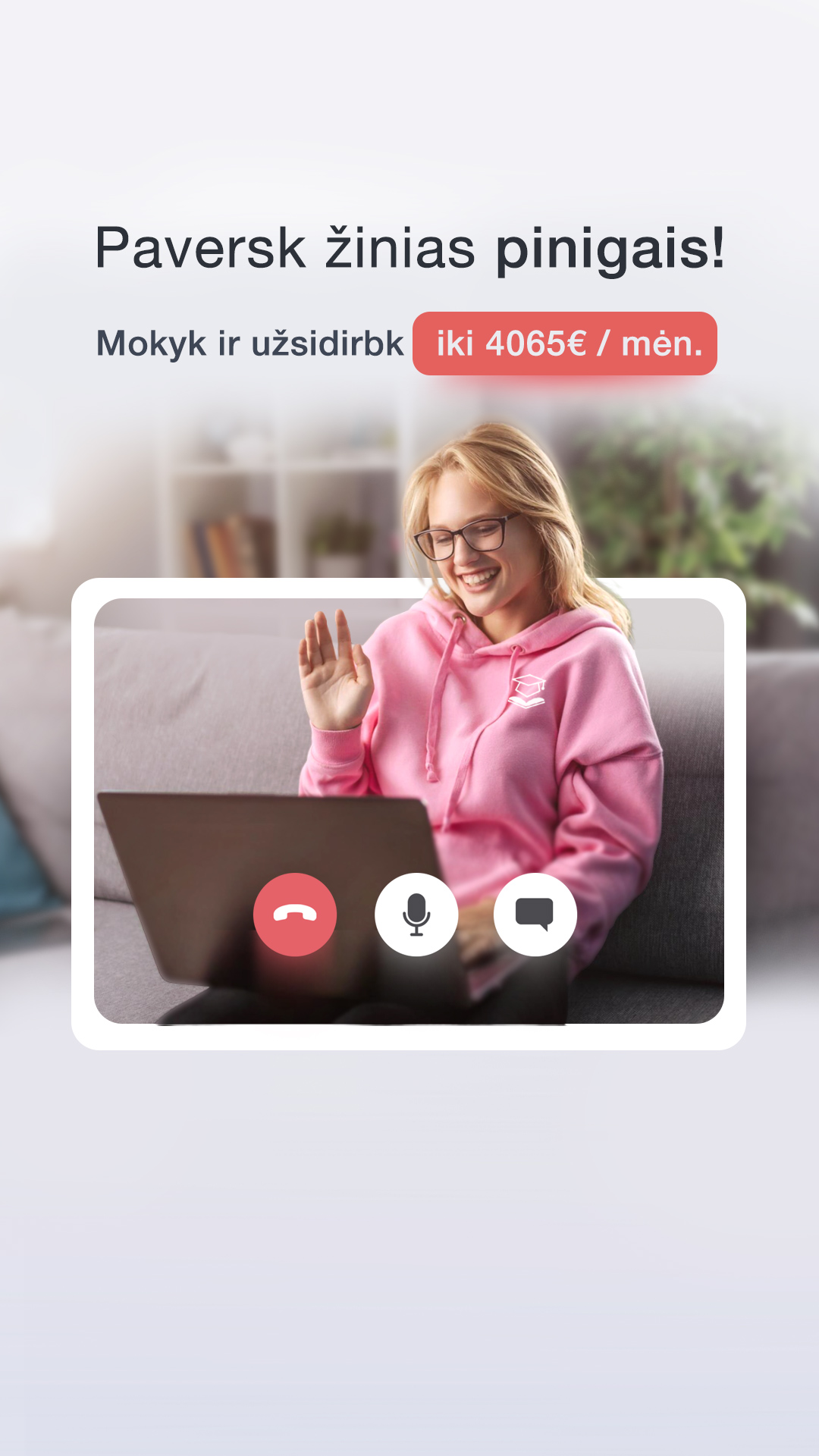 Pasimokome.lt korepetitoriai Facebook ad