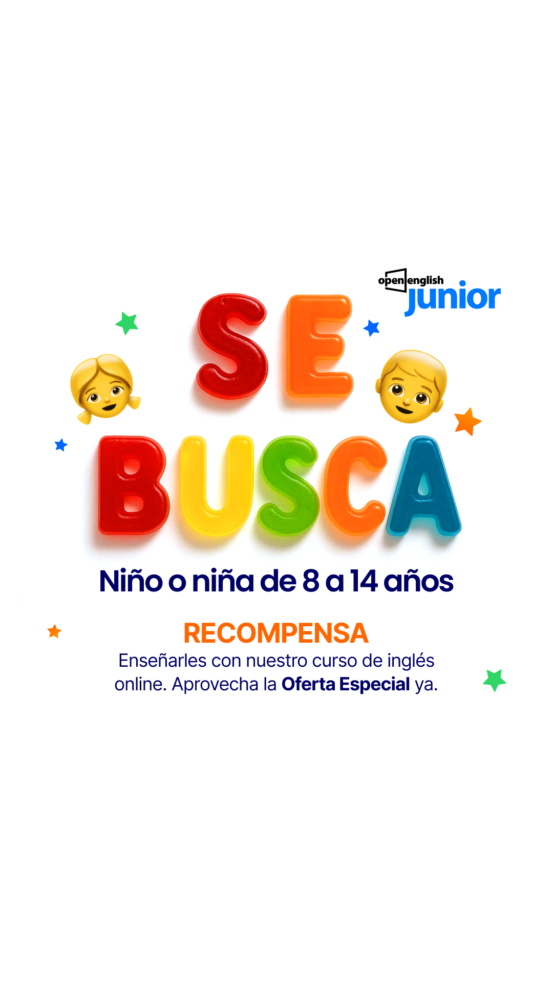 Open English Junior Facebook ad