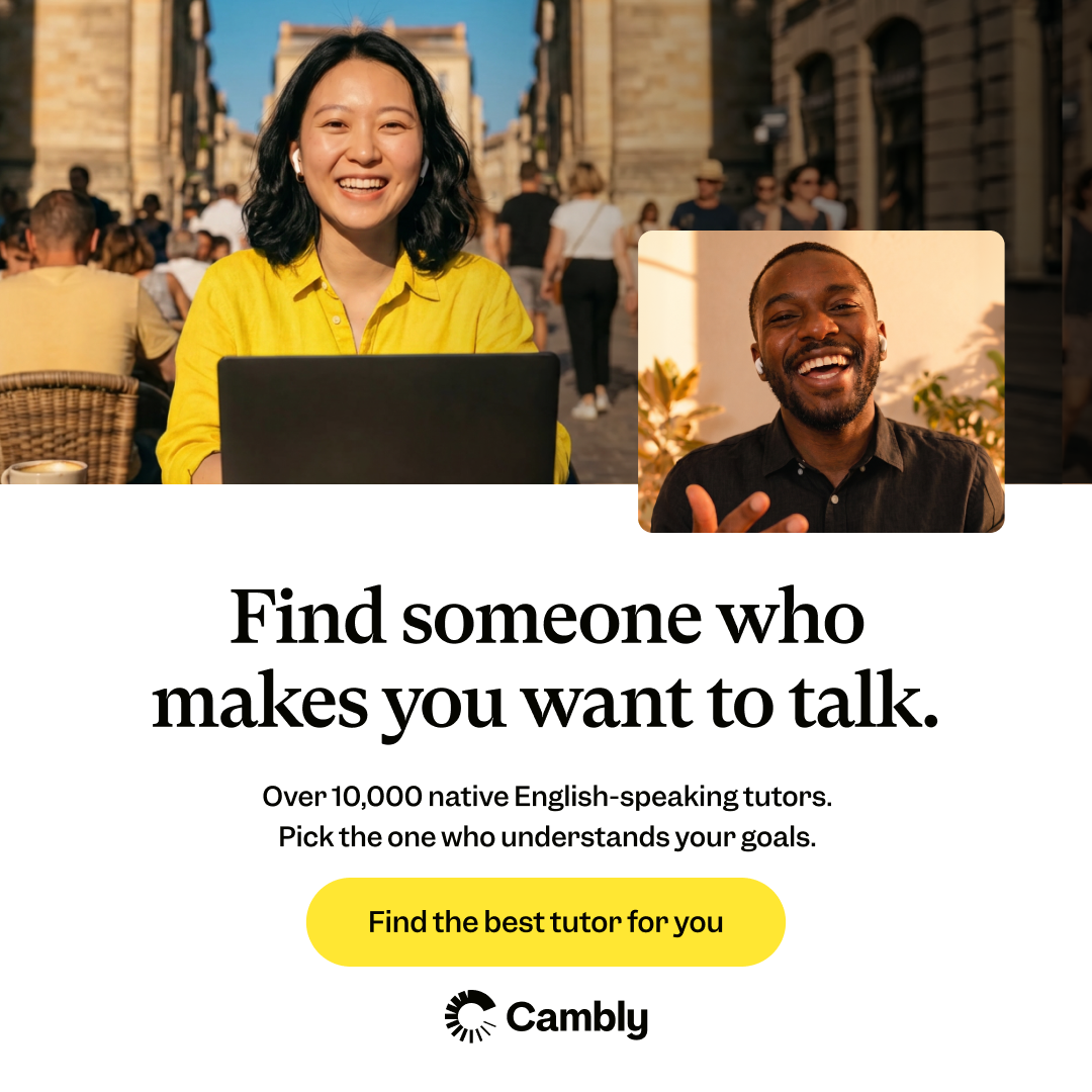 Cambly Facebook ad
