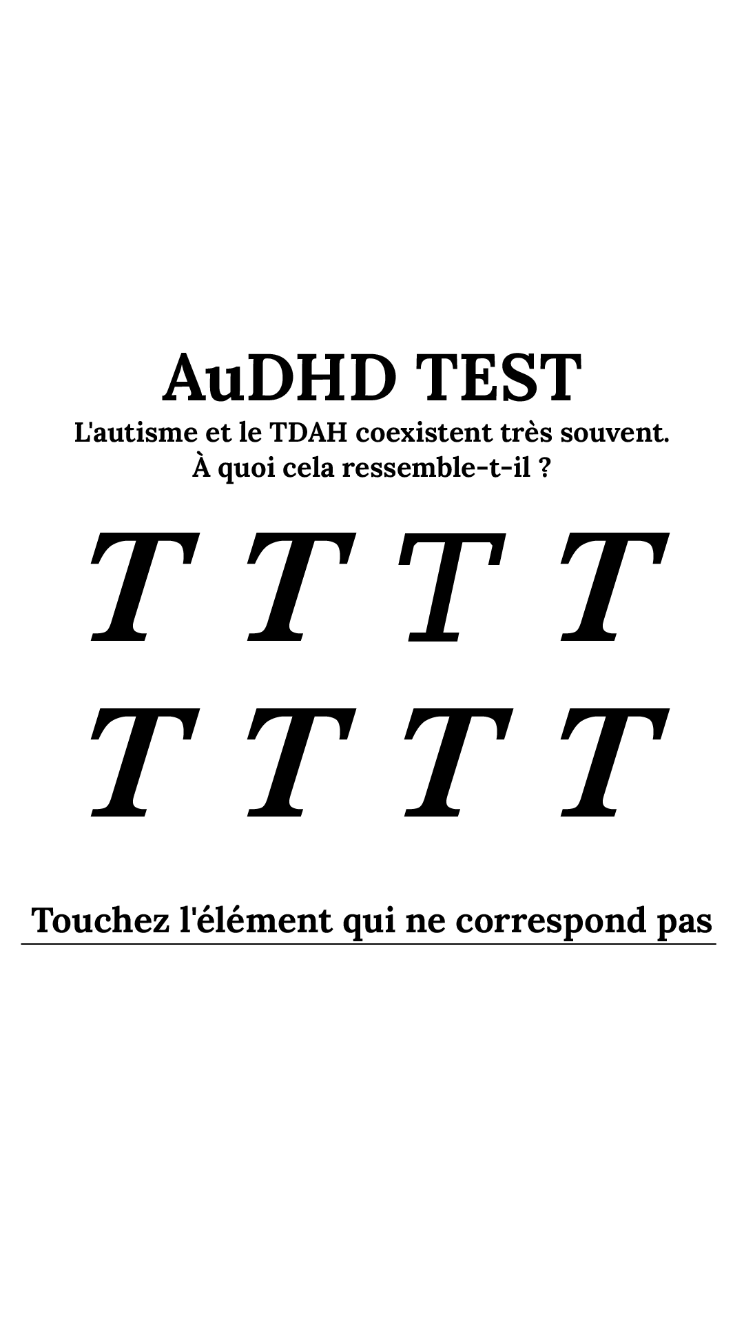 International IQ test Facebook ad