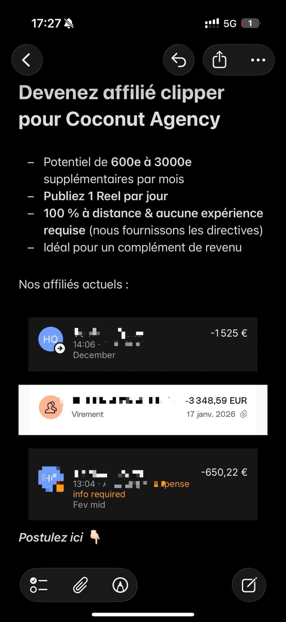 Jovany.tks Facebook ad: Gagne de l’argent en postant des Reels.