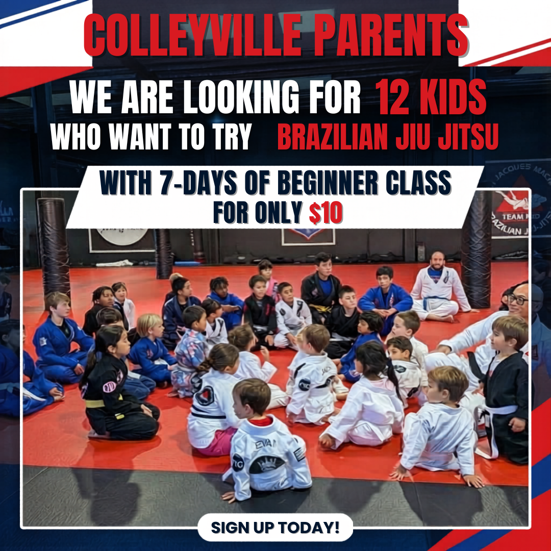 JJ Machado DFW Brazilian Jiu Jitsu Facebook ad: 1 Week JIU JITSU TRIAL for only $10