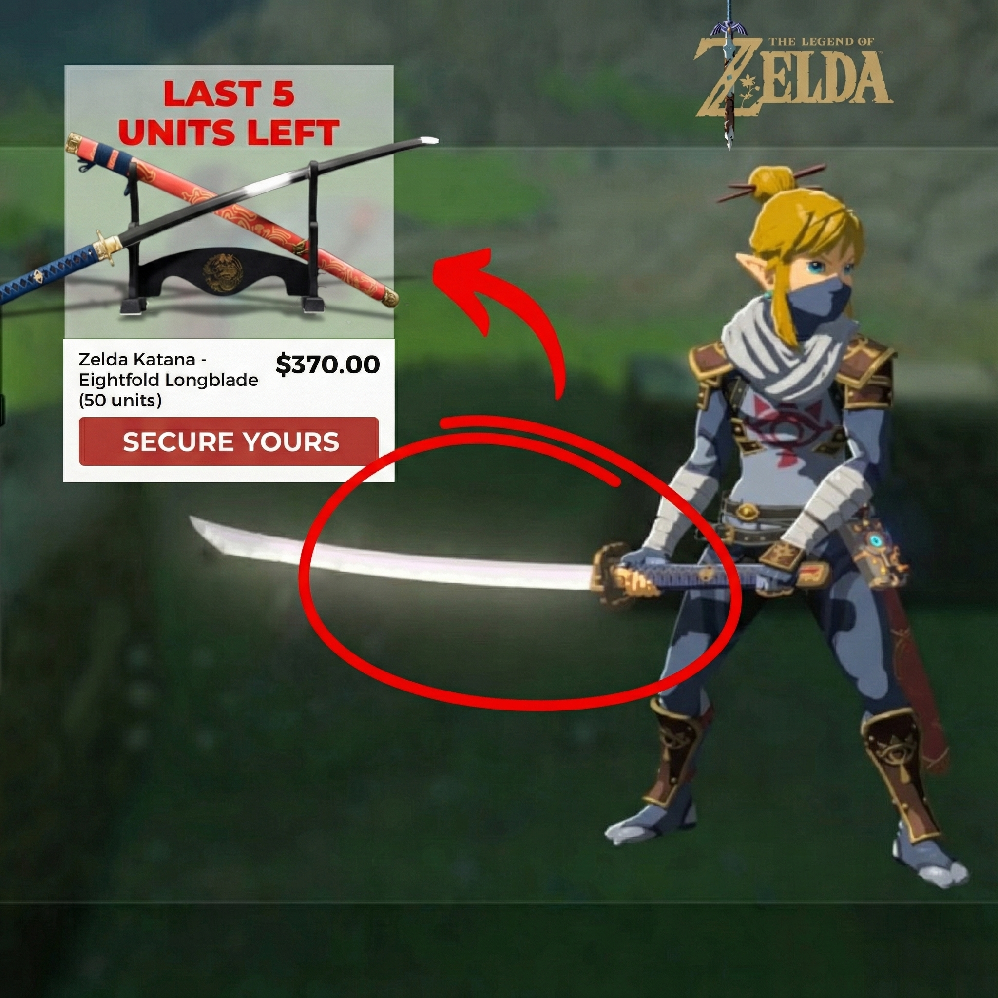 Katana Sword Facebook ad