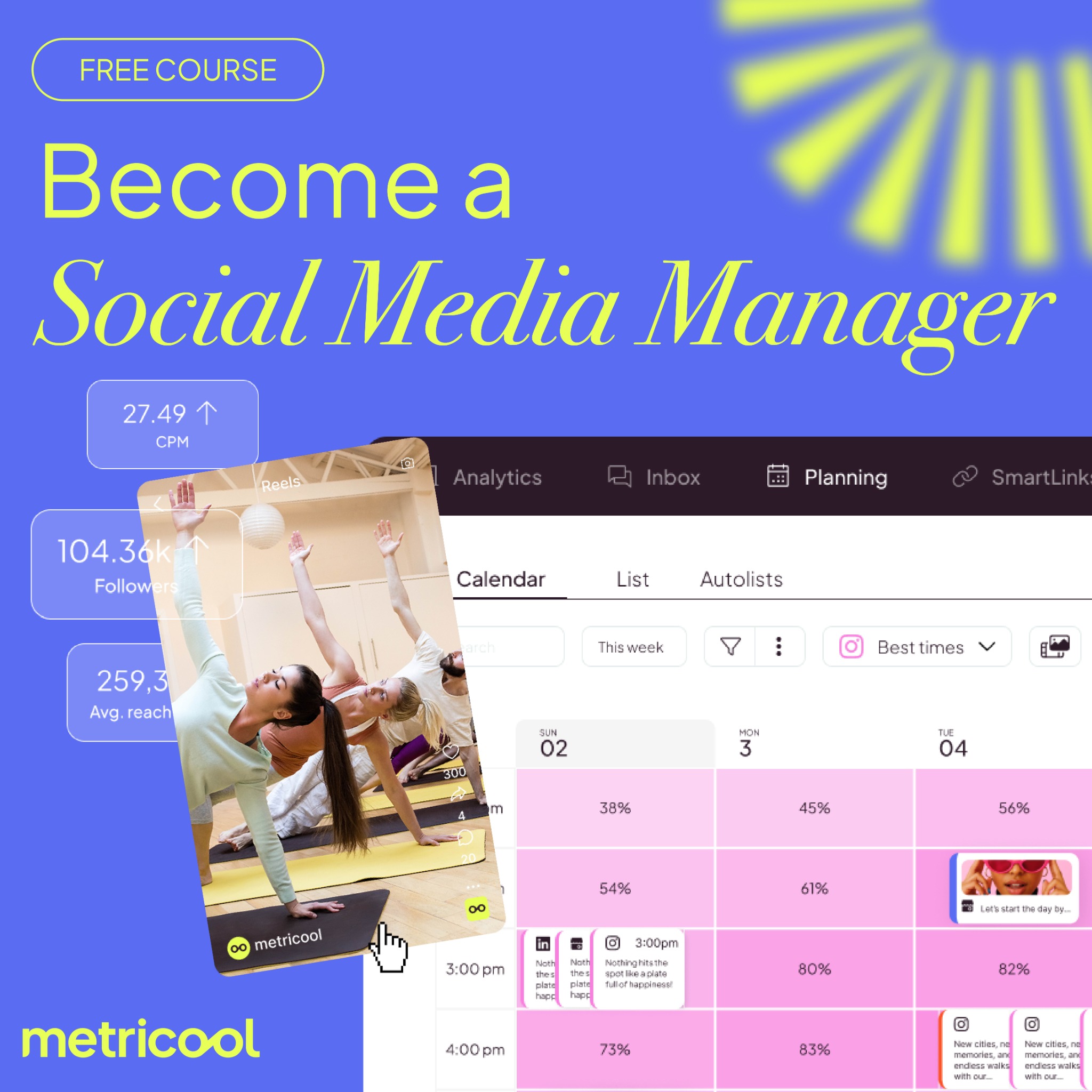 Metricool Facebook ad