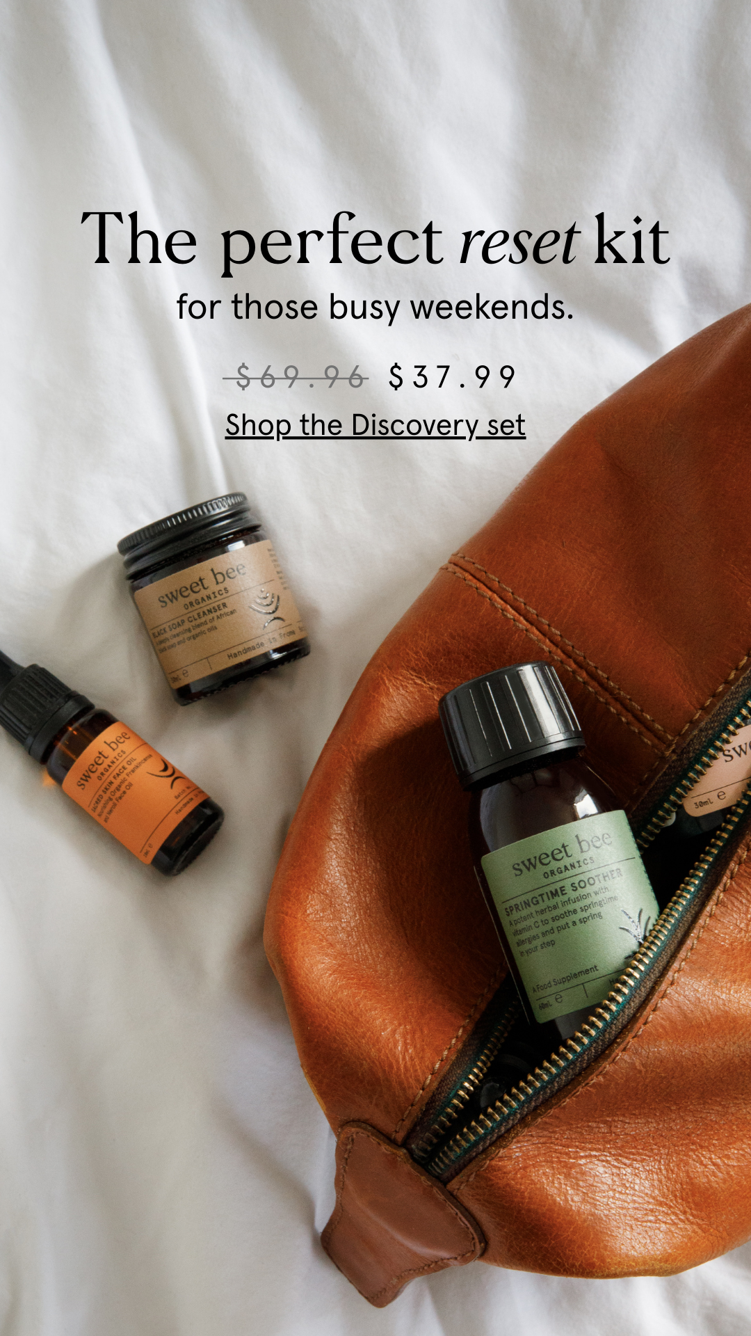 Sweet Bee Organics Facebook ad