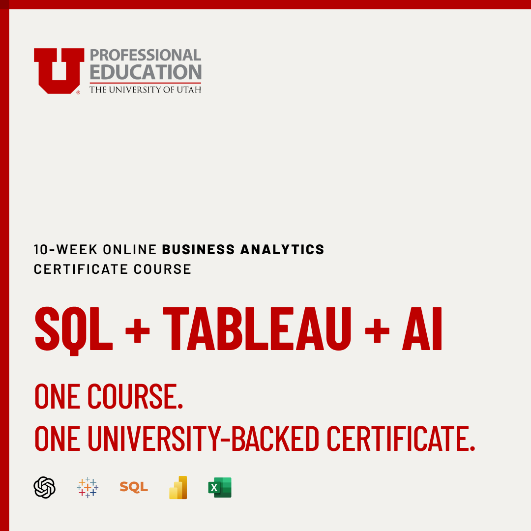 Professional Education at the University of Utah Facebook ad