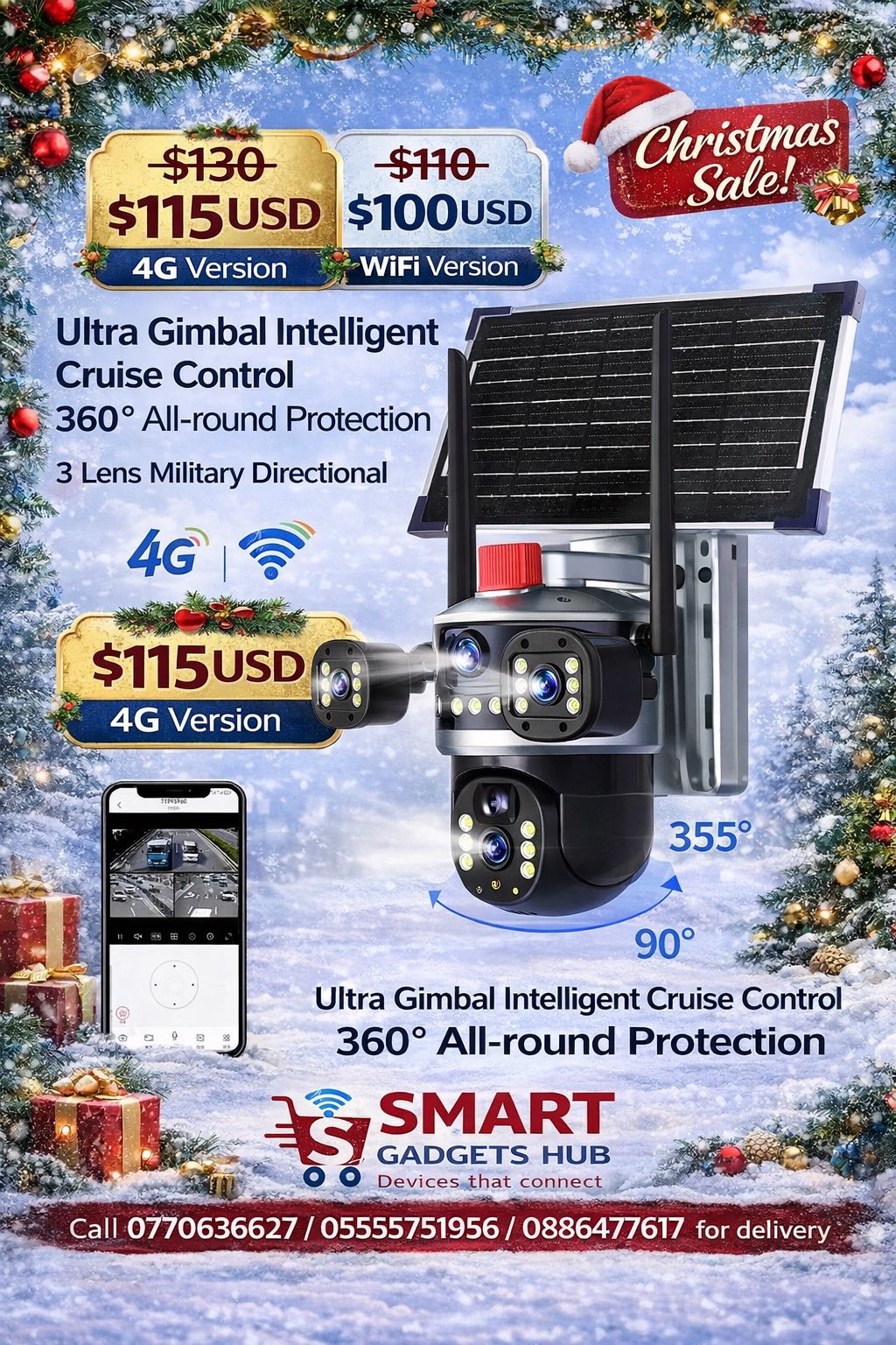 Smart Gadgets Hub Facebook ad: CHRISTMAS SMART SECURITY & CONNECTIVITY DEALS