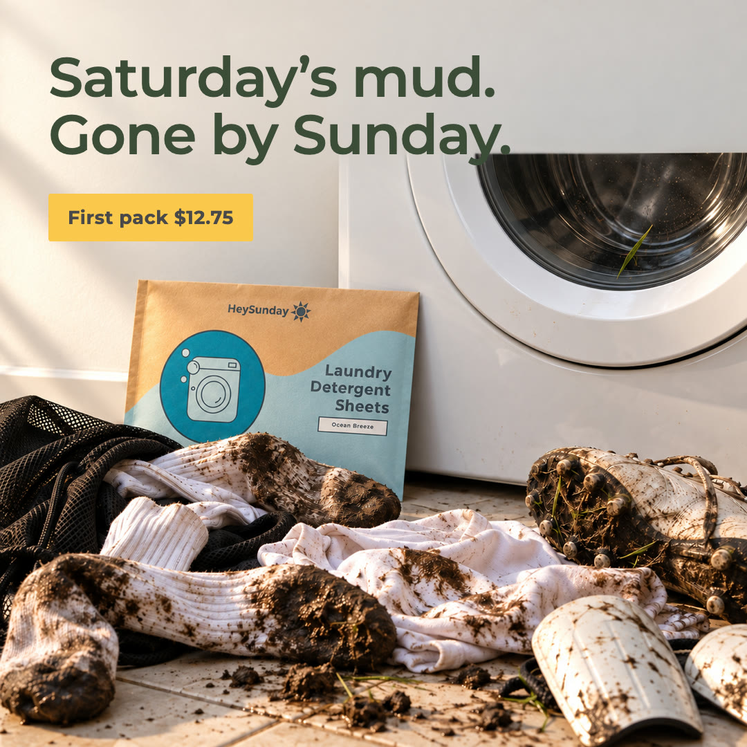 HeySunday Facebook ad: $0.25 per load of laundry