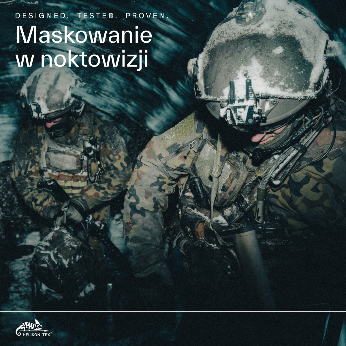Helikon-Tex Facebook ad: Kamuflaż do noktowizji