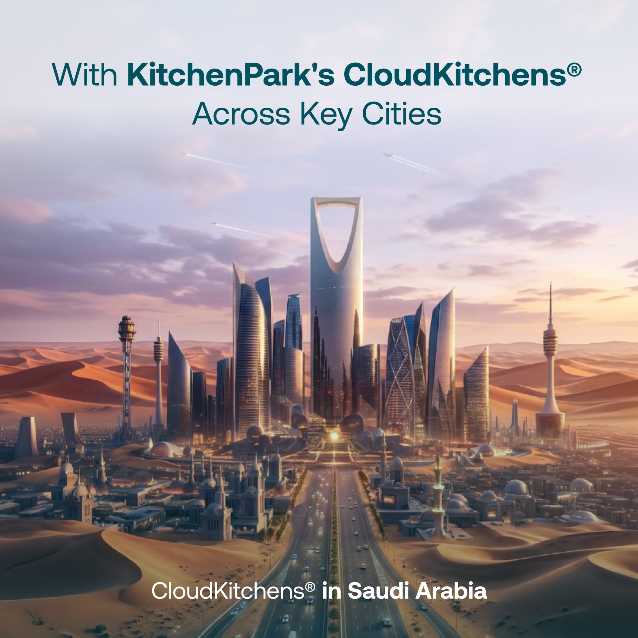 KitchenPark Facebook ad: Operate food brands across KSA without long build…