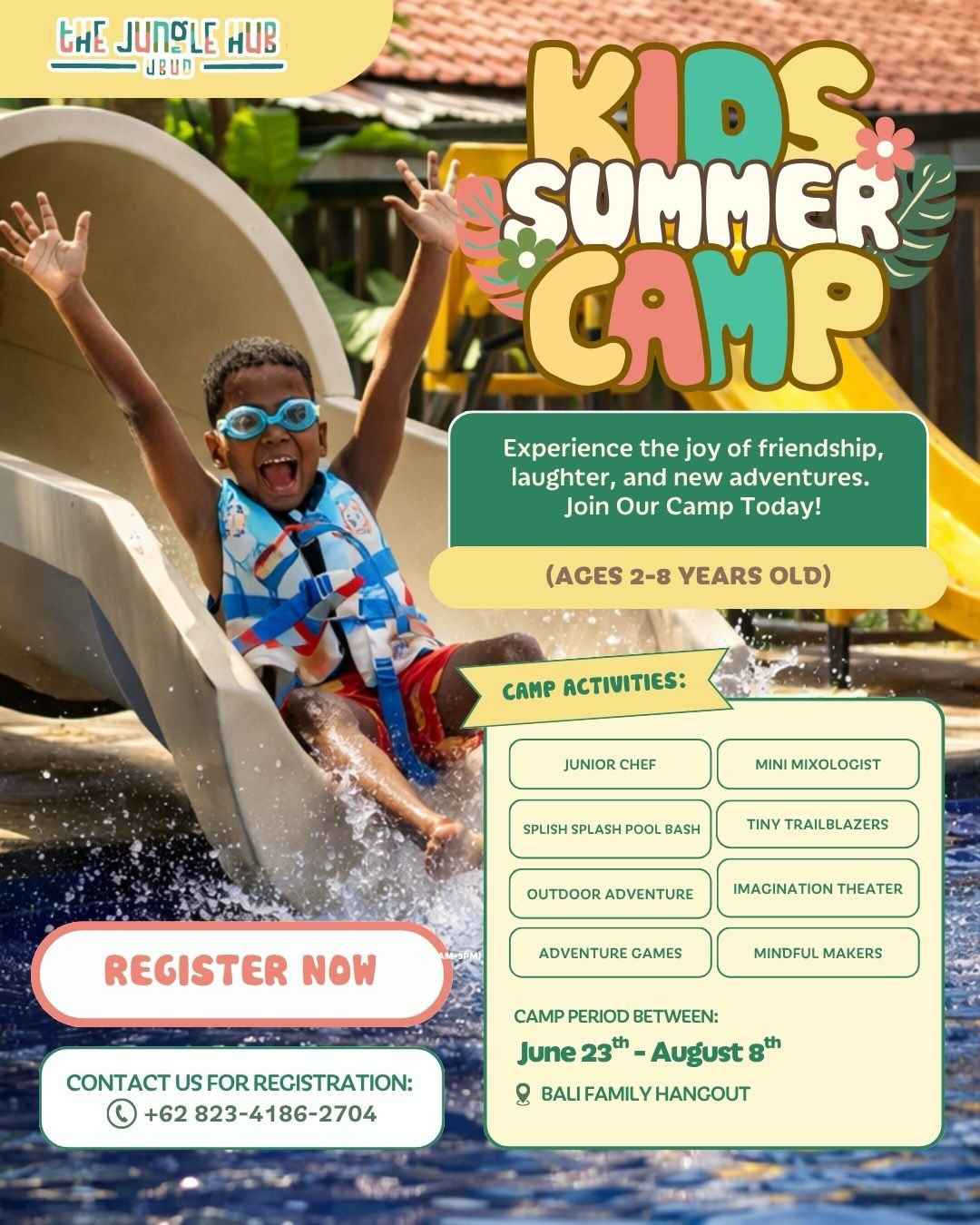 Bali Family Hangout Facebook ad: Your kid’s best summer starts here