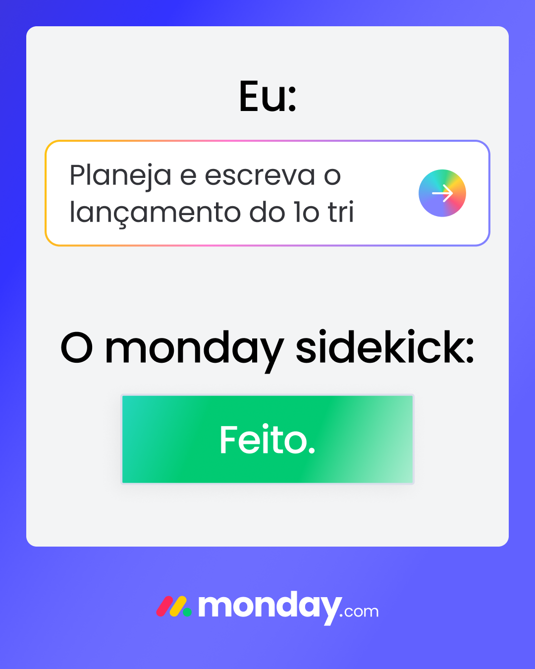 monday.com Facebook ad