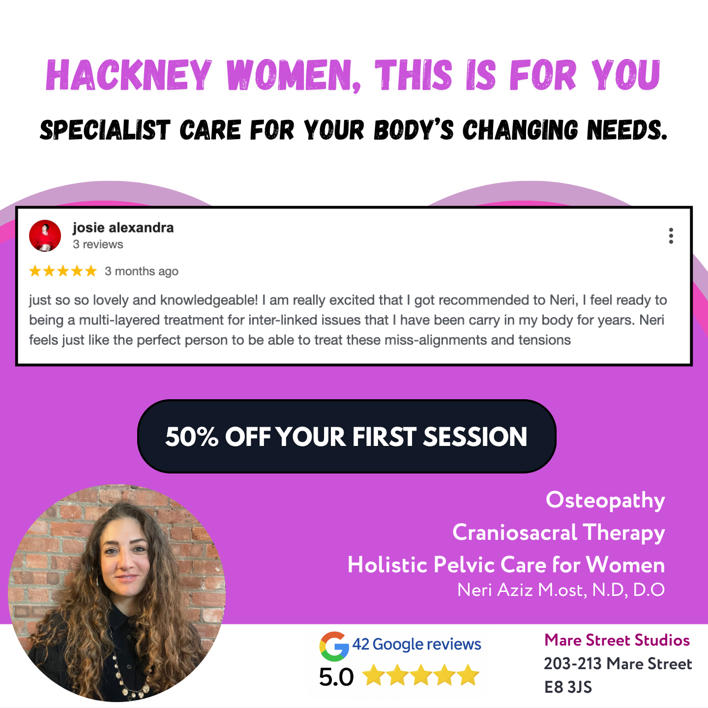 Neri The Osteopath Facebook ad