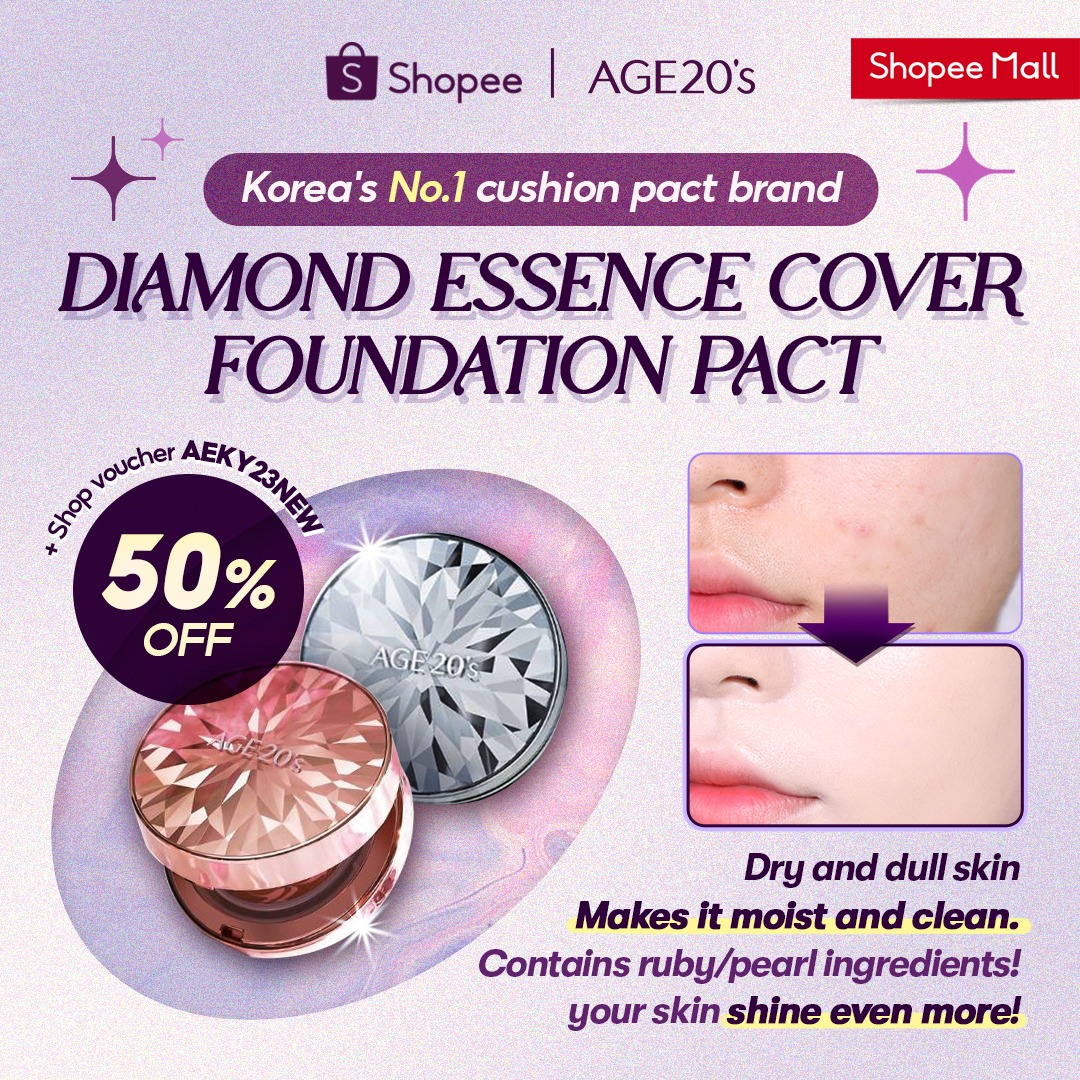 AGE 20's Global Facebook ad: Best item now on BIG SALE! 50% OFF!