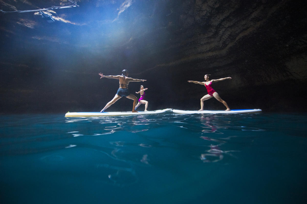 Visit Park City Facebook ad: Experience Yoga like never before on a SUP in a Crater…