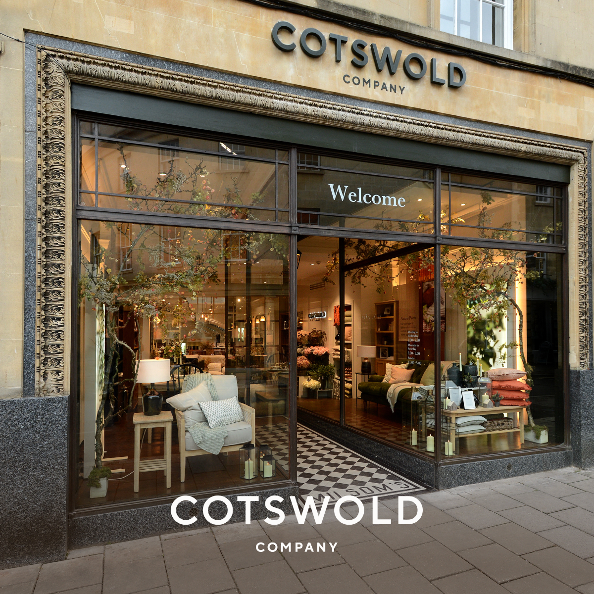 The Cotswold Company Facebook ad: Visit our Bath store