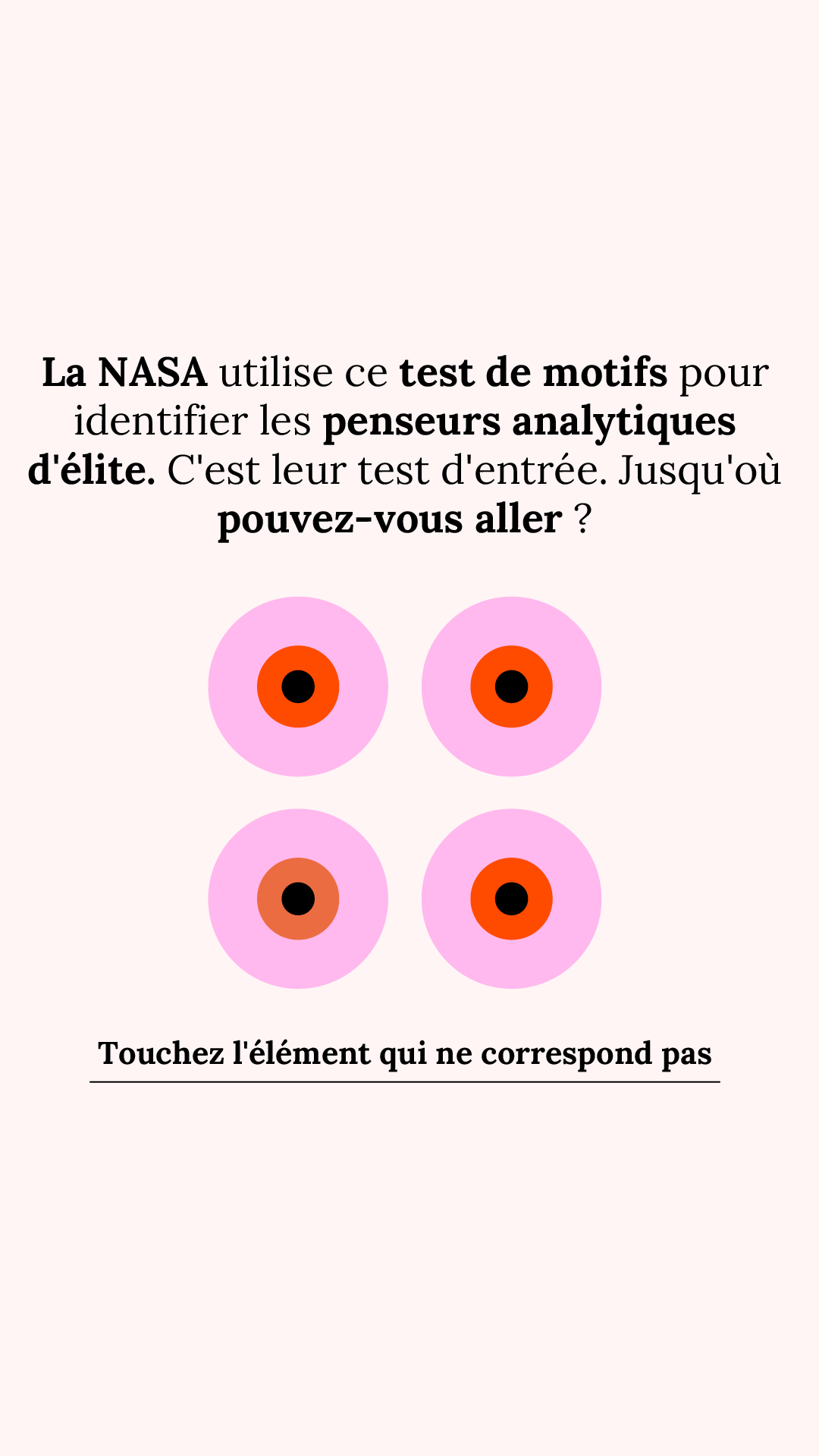 International Brain Test Facebook ad
