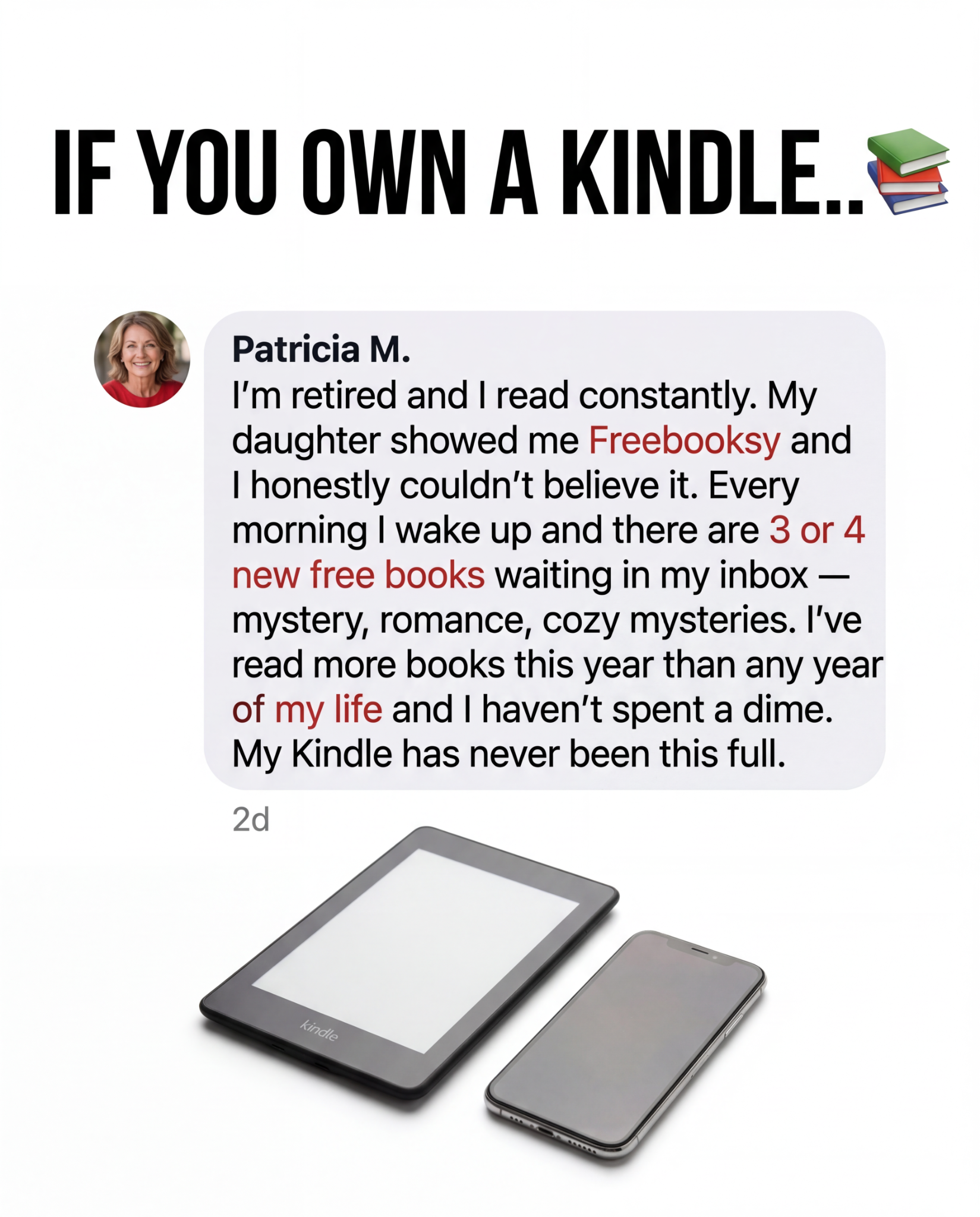Freebooksy Facebook ad