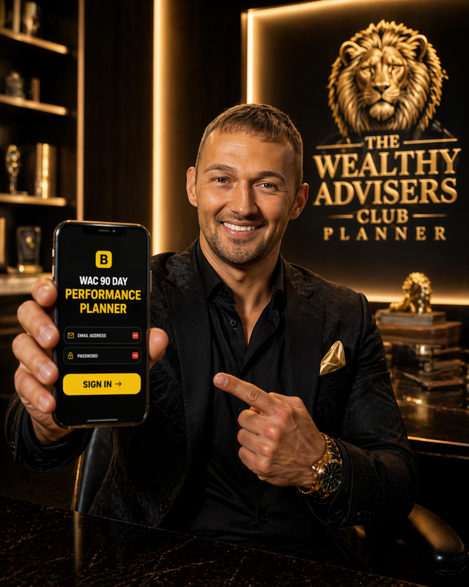 The Wealthy Advisers Club Facebook ad