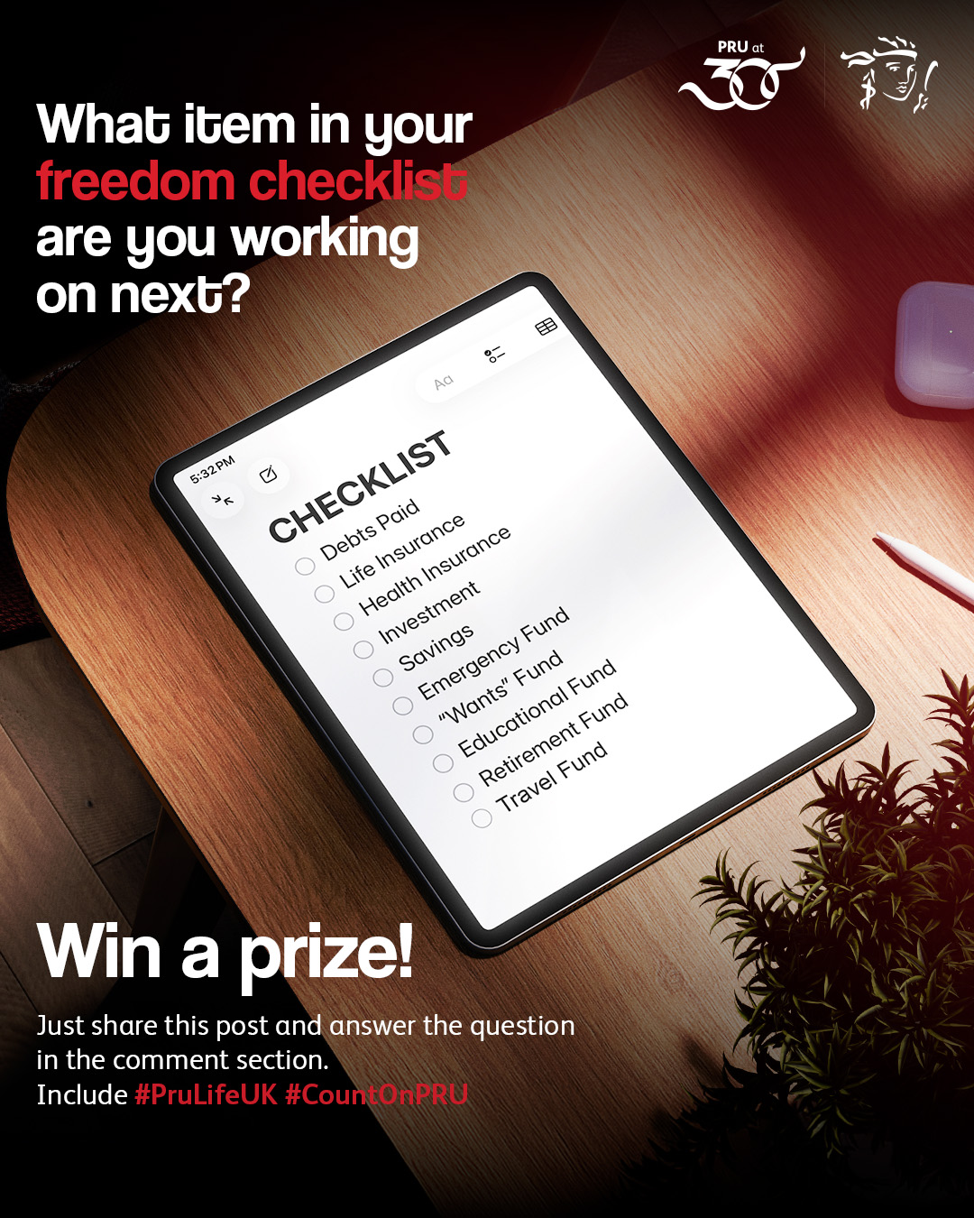Pru Life UK Facebook ad
