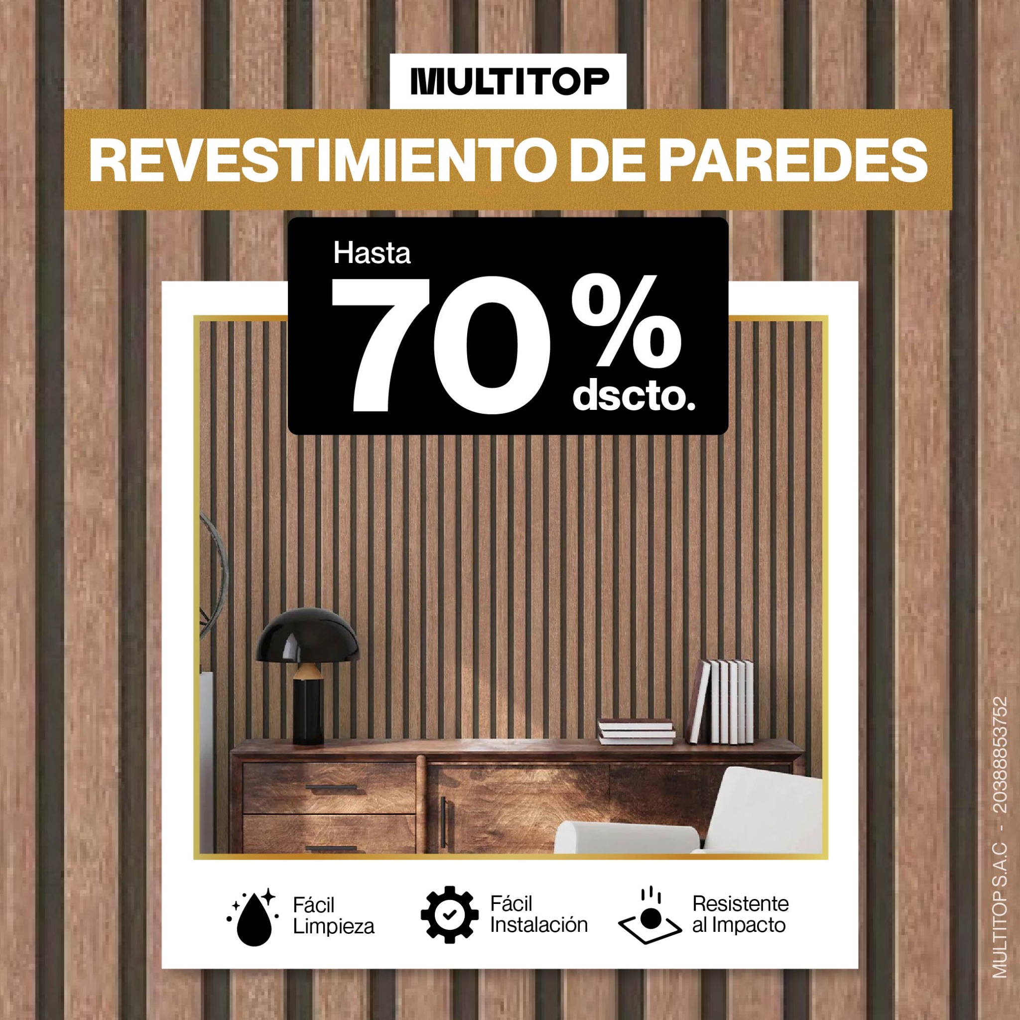 Multitop Facebook ad: Aniversario Multitop: hasta 70% DSCTO.