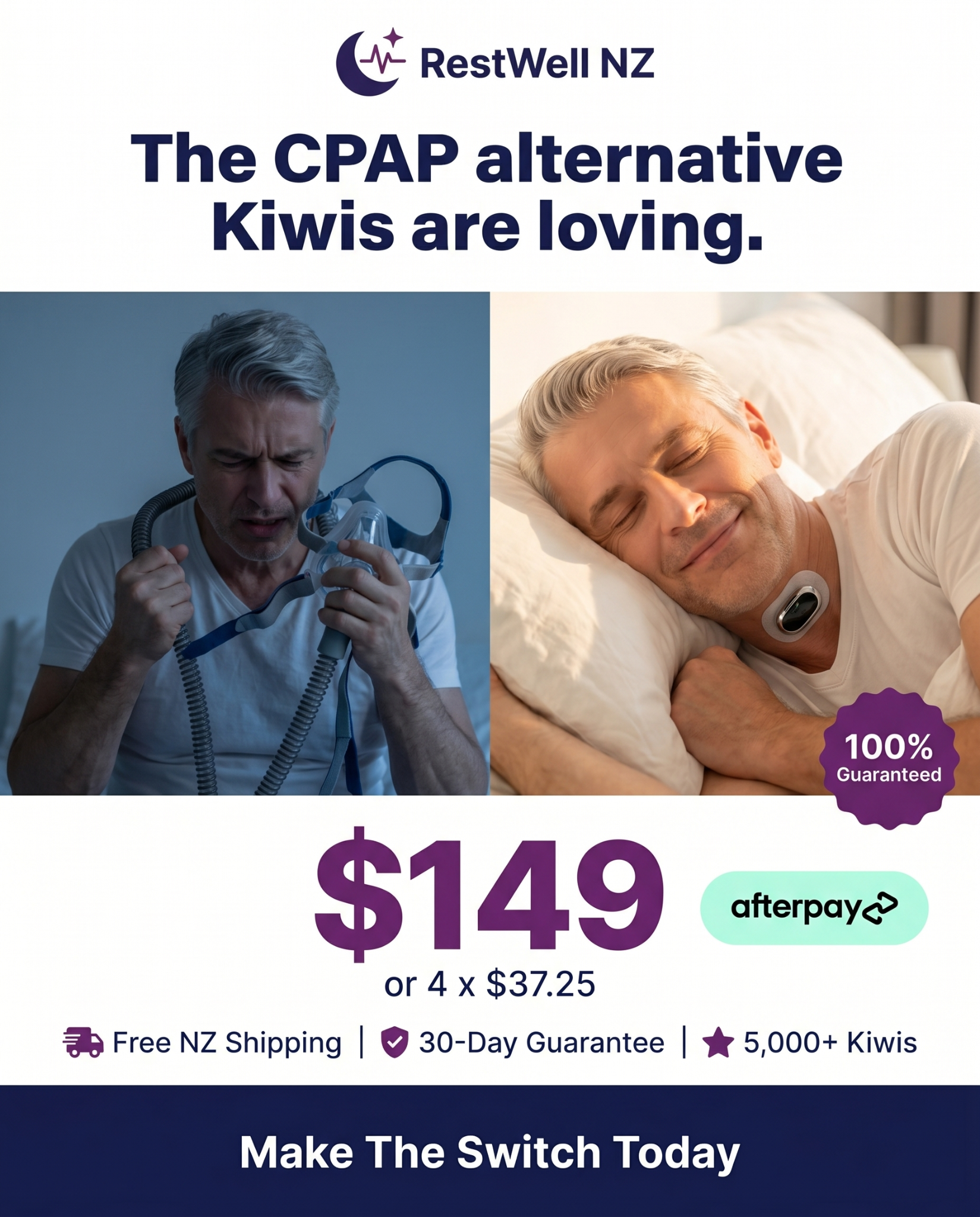 RestWell New Zealand Facebook ad
