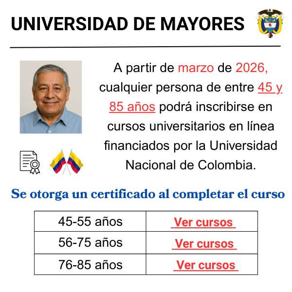 Online Education Facebook ad: Nunca es tarde para aprender