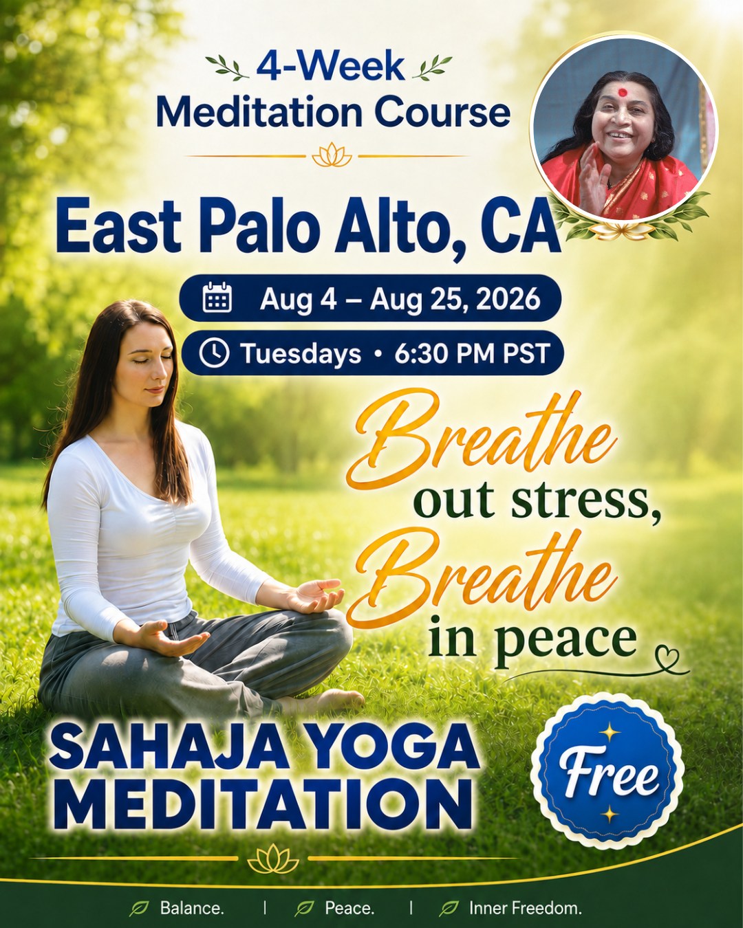 Sahaja Yoga Meditation Facebook ad