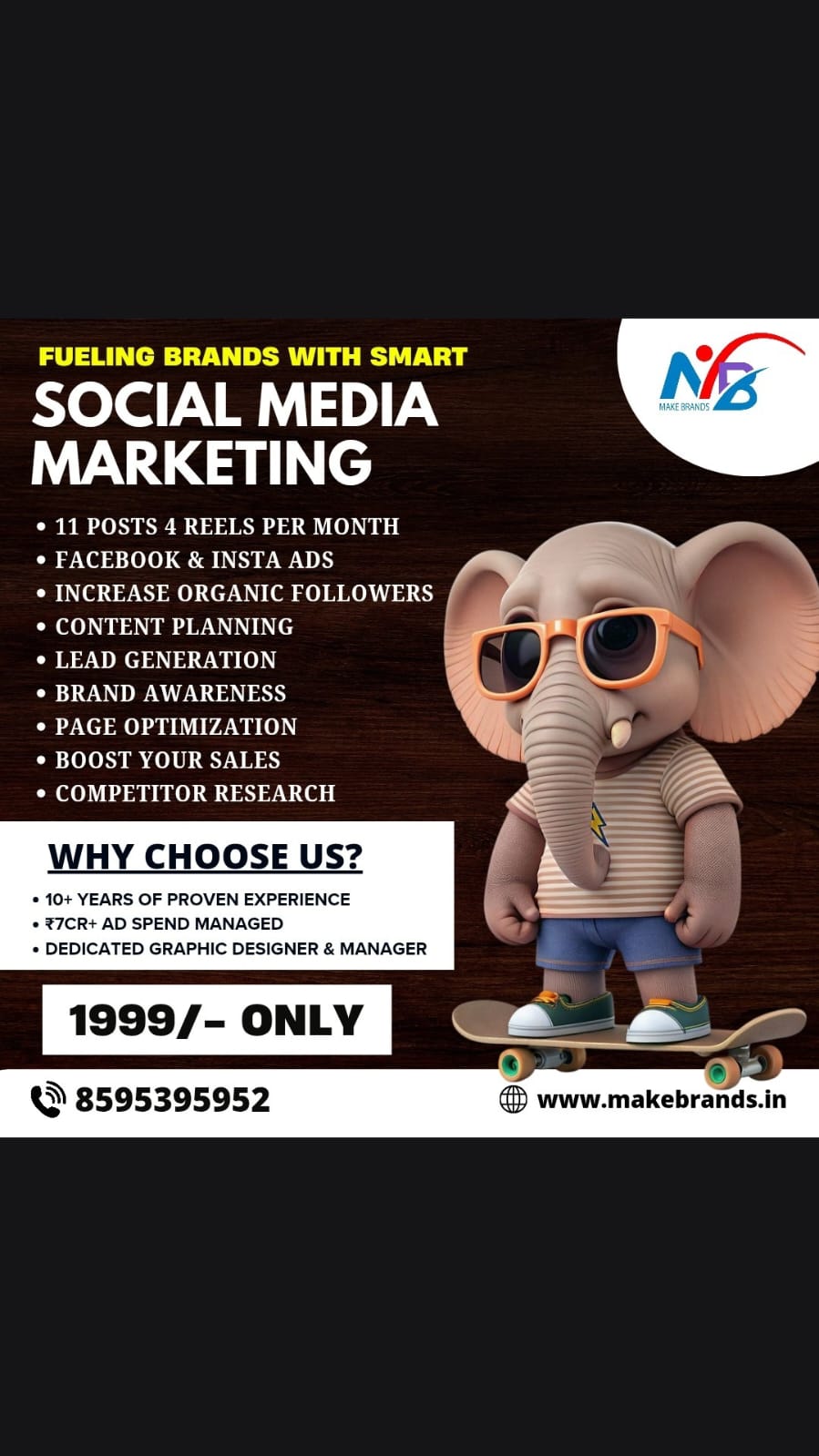 Makebrands Facebook ad from Oct 23, 2025