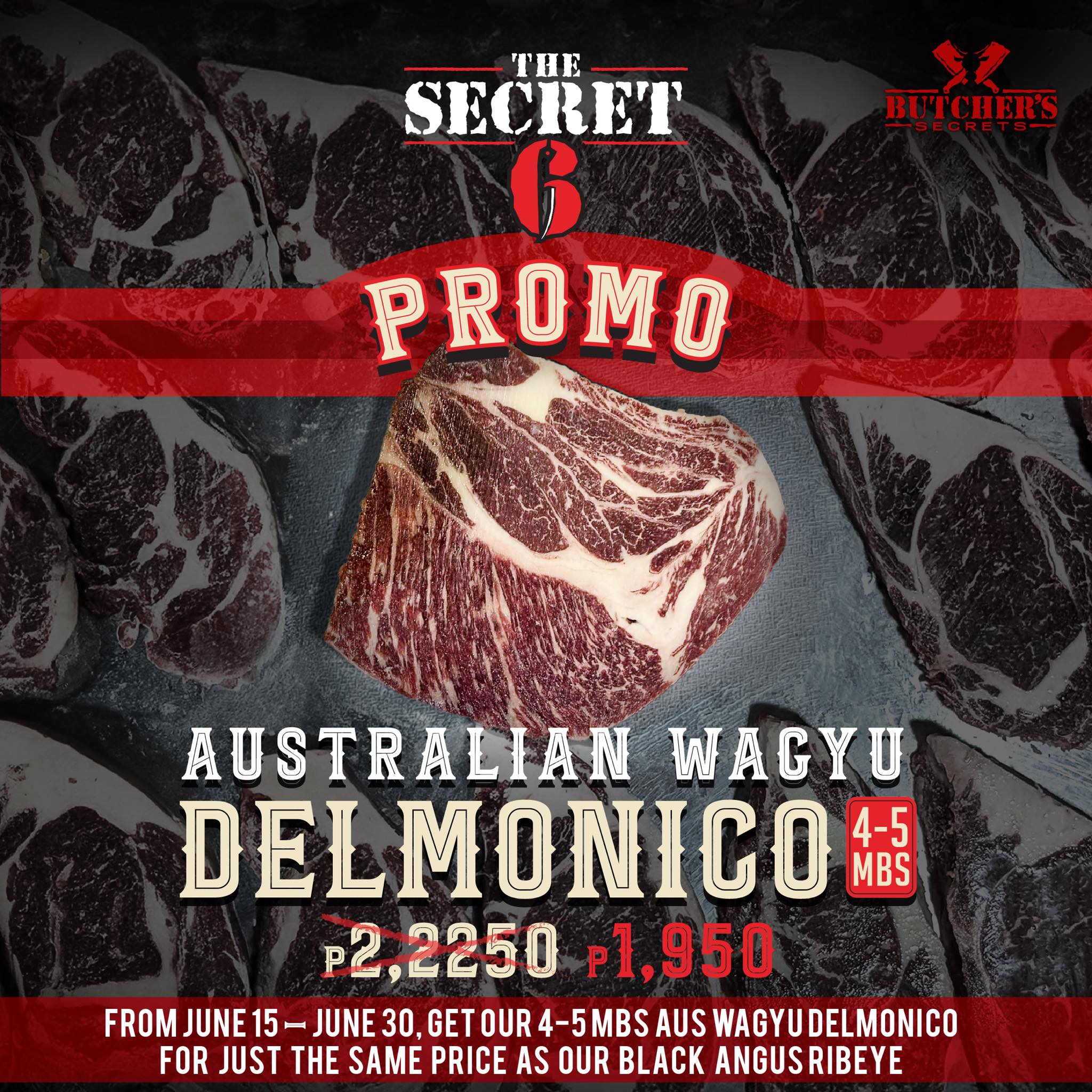 Butcher's Secrets Facebook ad: Ditch the ribeye crowd and level up to…