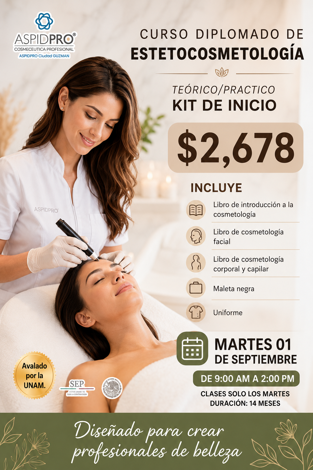 Aspidpro Ciudad GUzman Facebook ad: 𝘿𝙞𝙥𝙡𝙤𝙢𝙖𝙙𝙤 𝙙𝙚 𝙚𝙨𝙩𝙚𝙩𝙤𝙘𝙤𝙨𝙢𝙚𝙩𝙤𝙡𝙤𝙜𝙞�…