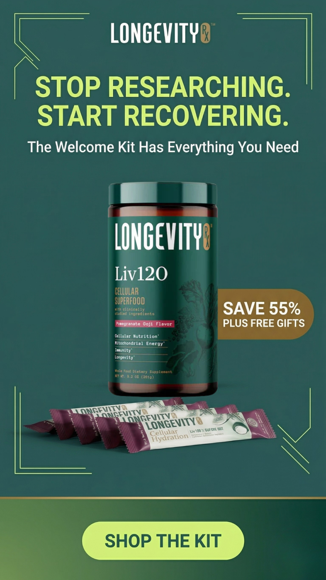 Longevityrxofficial Facebook ad from Jun 9, 2026