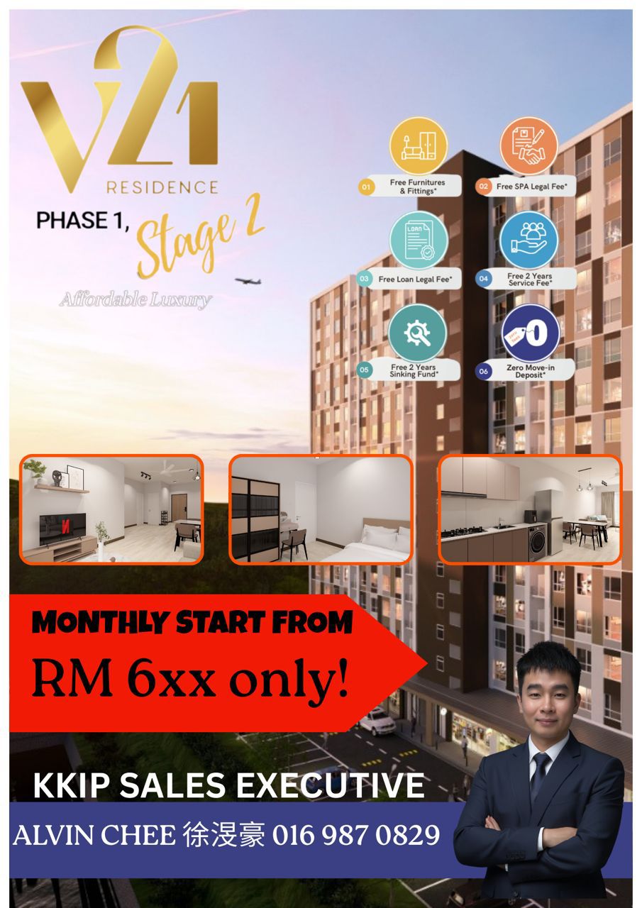Alvin Chee - Property Specialist Sabah Facebook ad: V21 Stage 2 Booking Open!