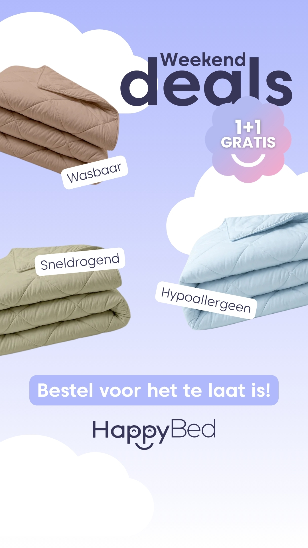 HappyBed Facebook ad